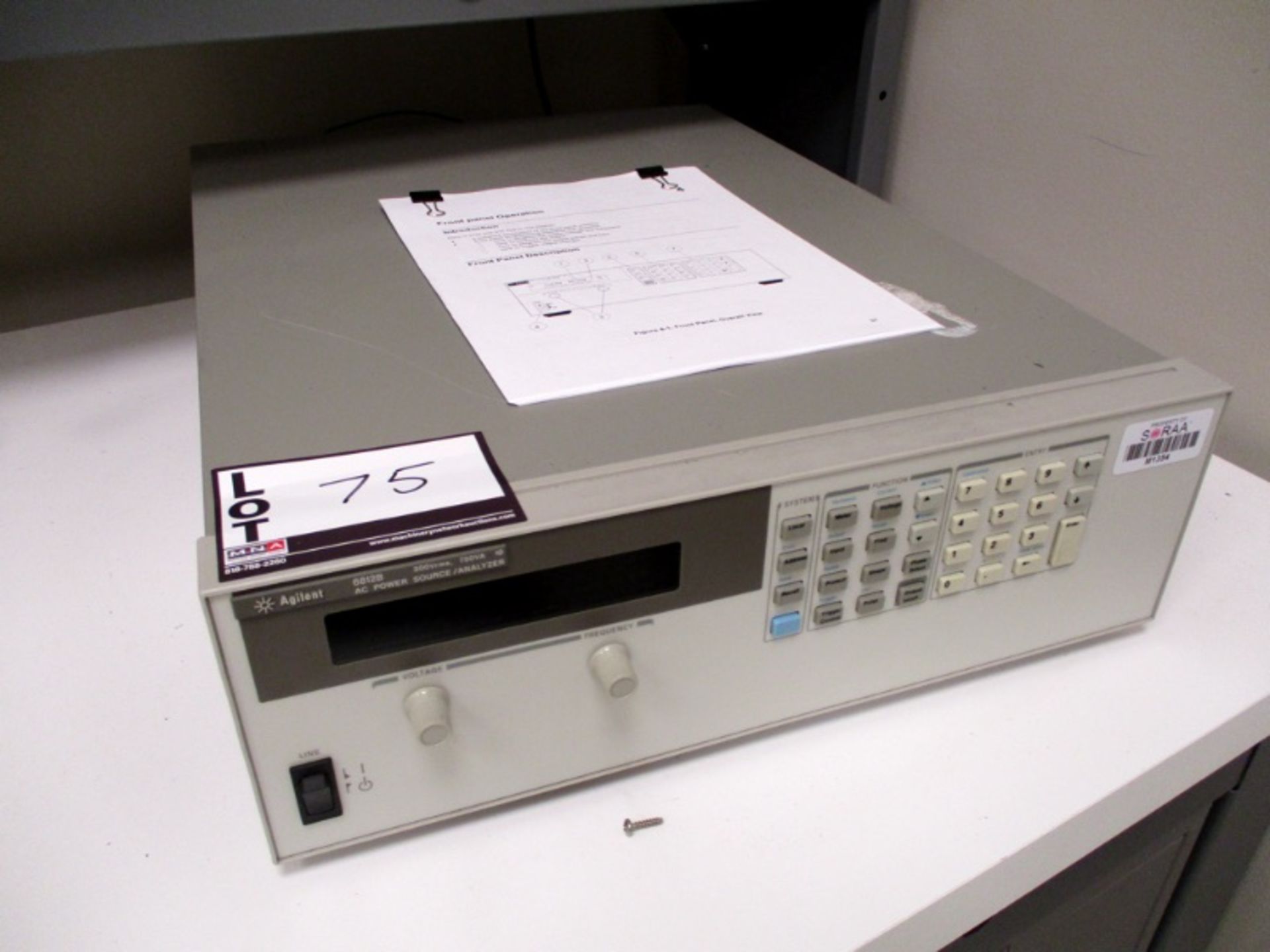 Agilent 6812B AC Power Source/Analyzer, S/N MY41002092