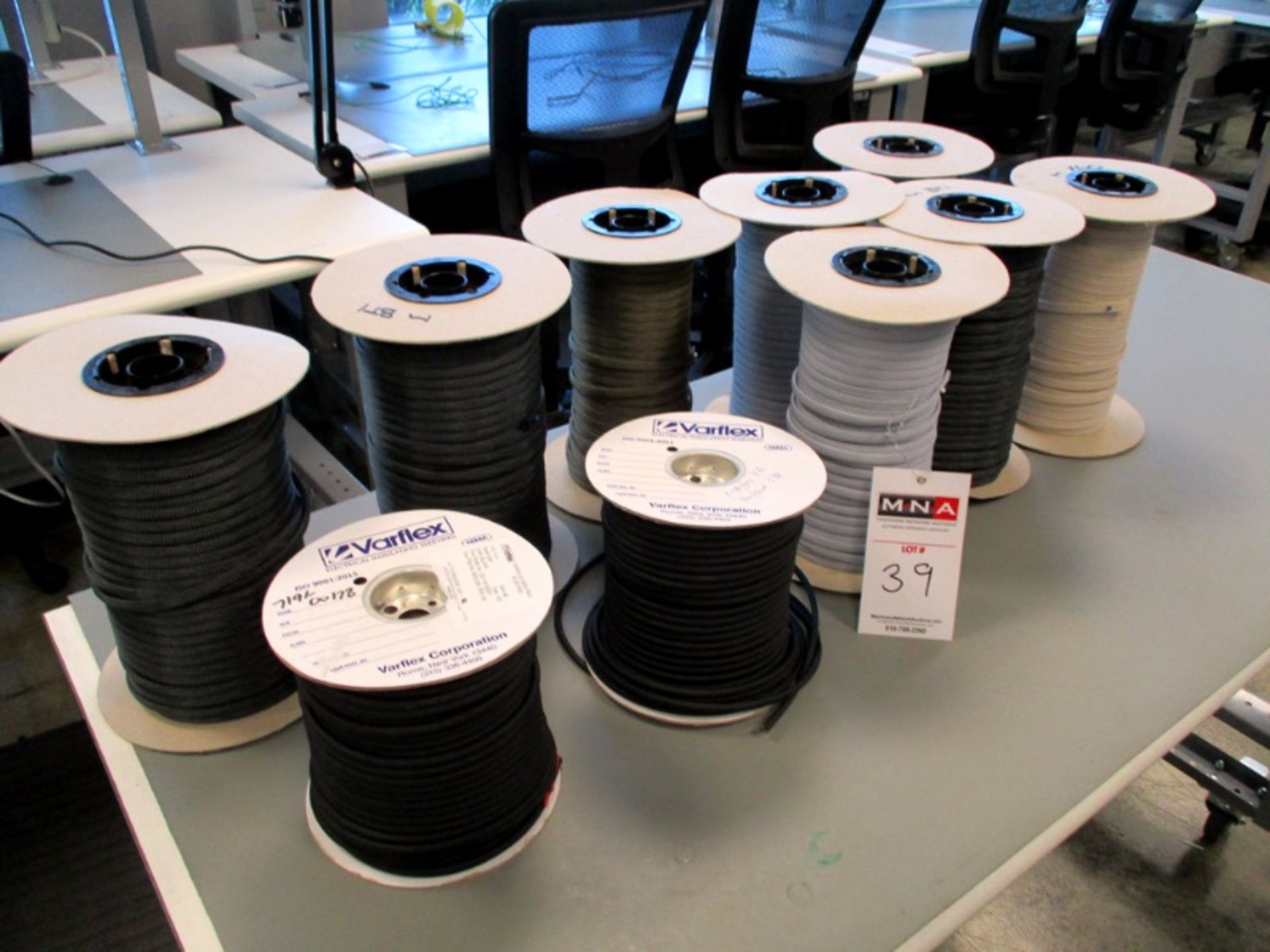 (8) spools of Designer Cord Coverings and (2) spools Varflex Electrical Sleevings