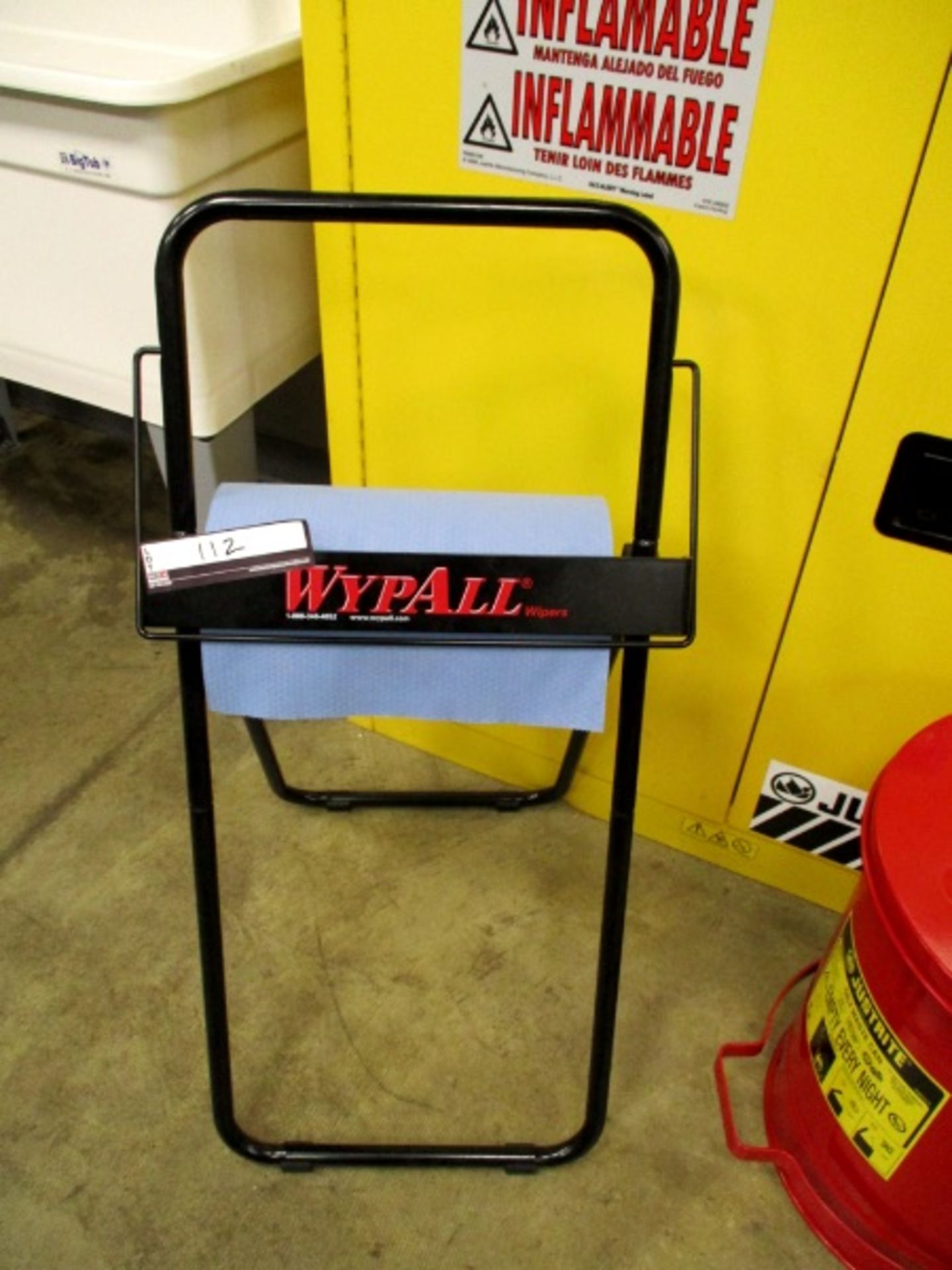 Justrite Sure-Grip EX Flammable Liquid Storage Cabinet, 18" x 43" x 45"H, with Wydall Paper cloth - Image 3 of 4