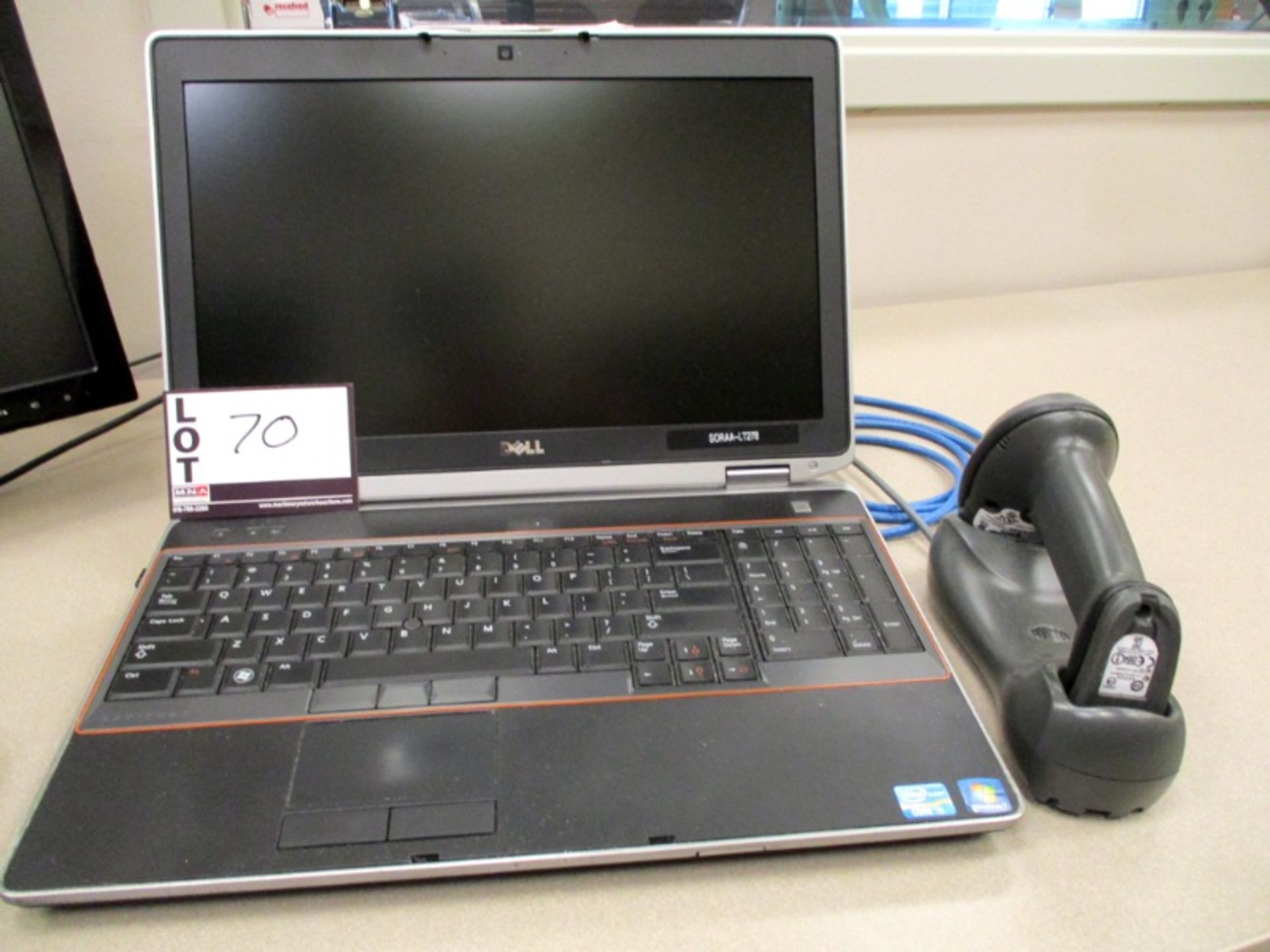 Dell Latitude Laptop with extra screen and Motorola Scan Gun - Image 2 of 3