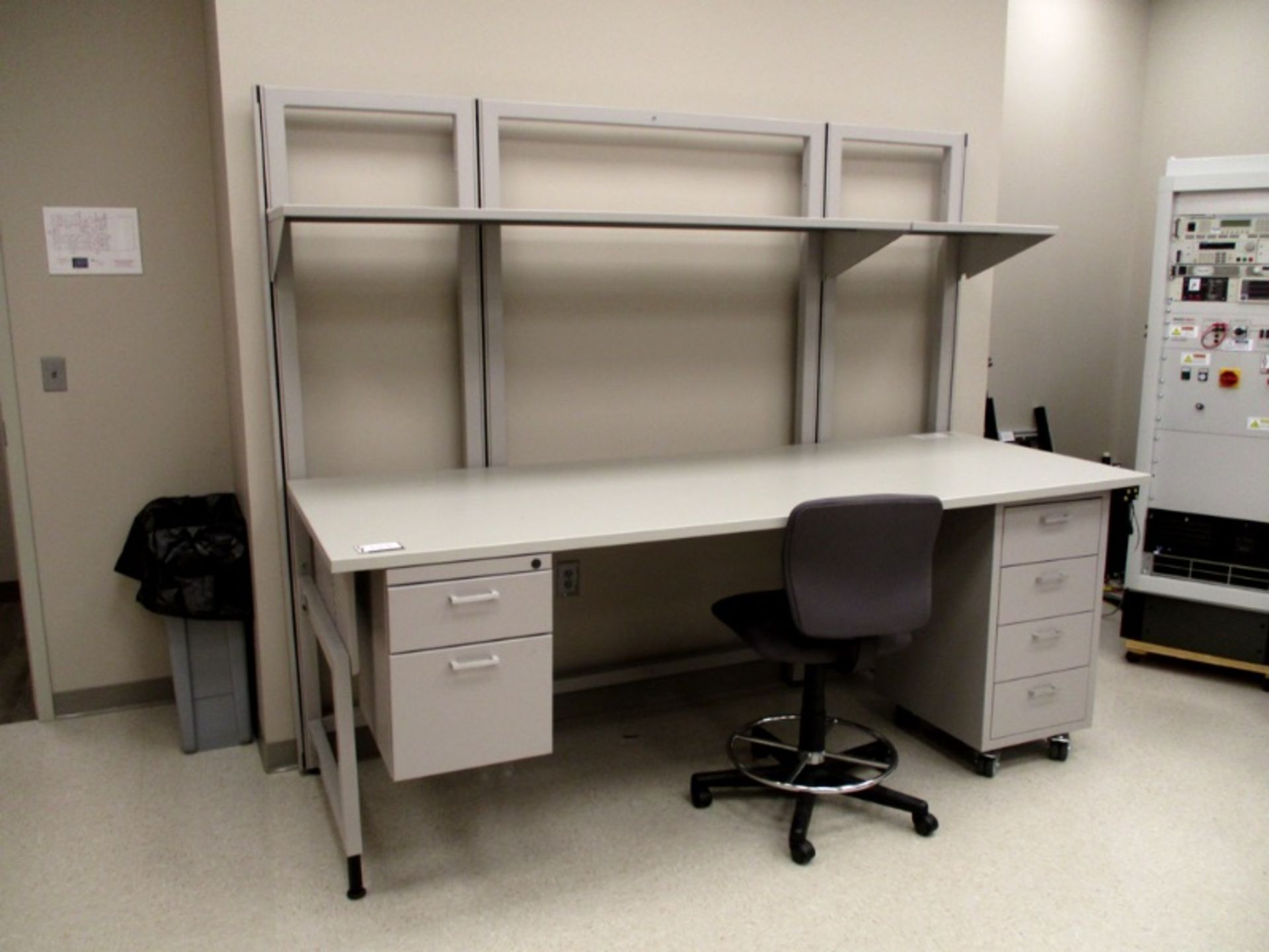 Heavy Duty Lab Dest with (6) Drawers and Shelf, 3' x 8' x 3' work top - Image 2 of 2