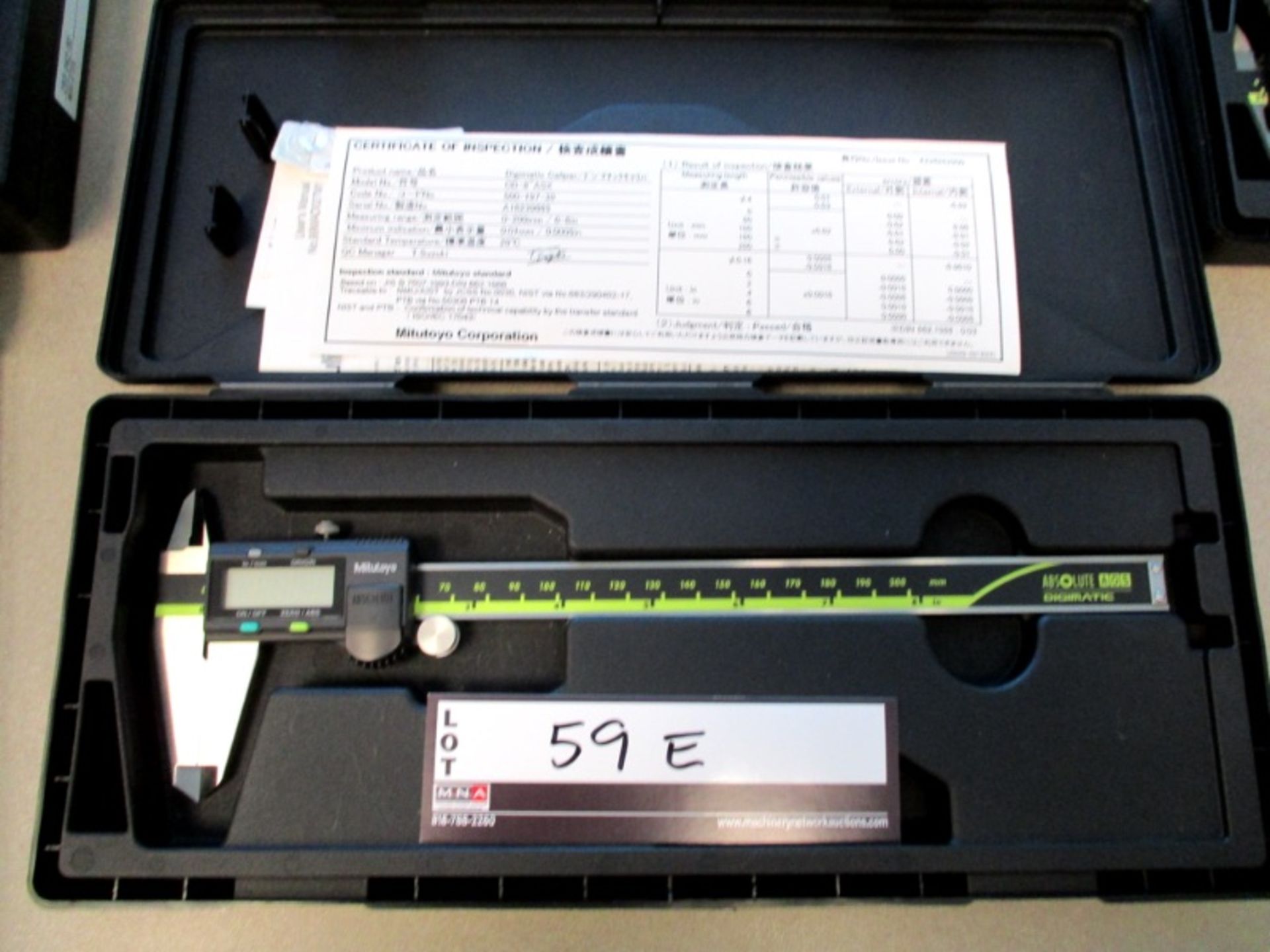 Mitutoyo Digimatic Caliper, MDL# CD-8"ASX, range 0-8"