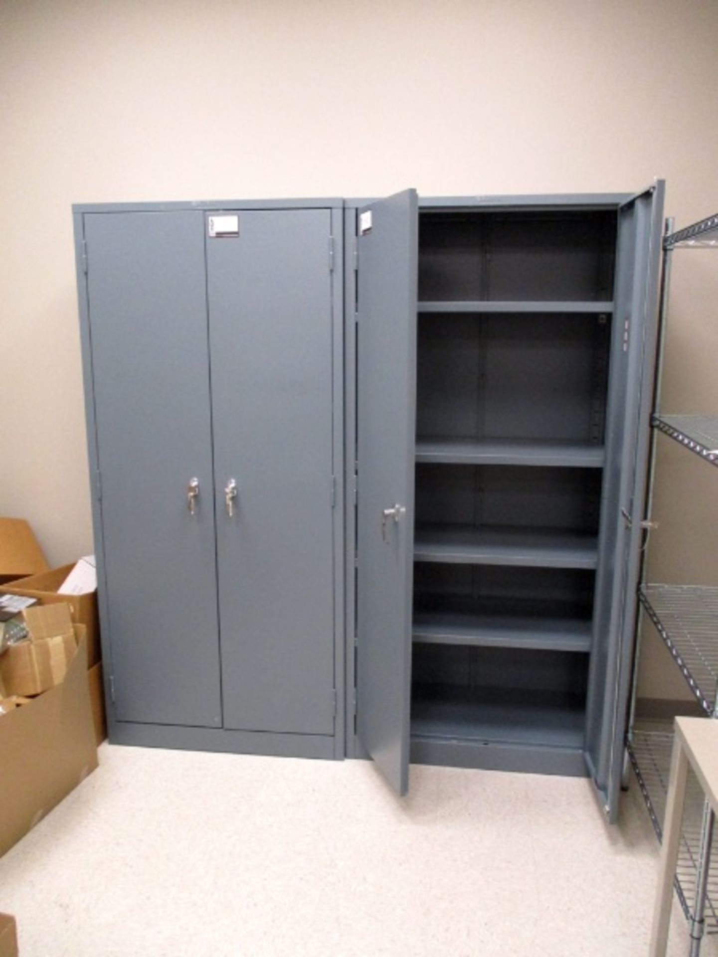 (2) Storage cabinets