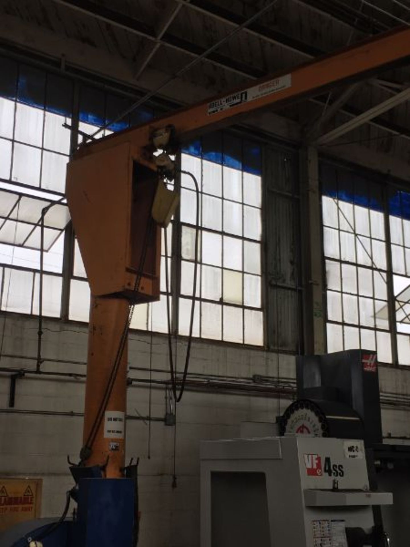 Abell -Howe 1 Ton w/10 ft Arm Jib Crane