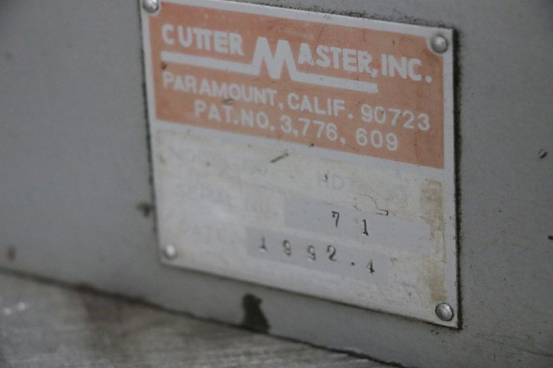 Cuttermaster Drill Grinder, s/n 71, New 1992 - Image 4 of 4