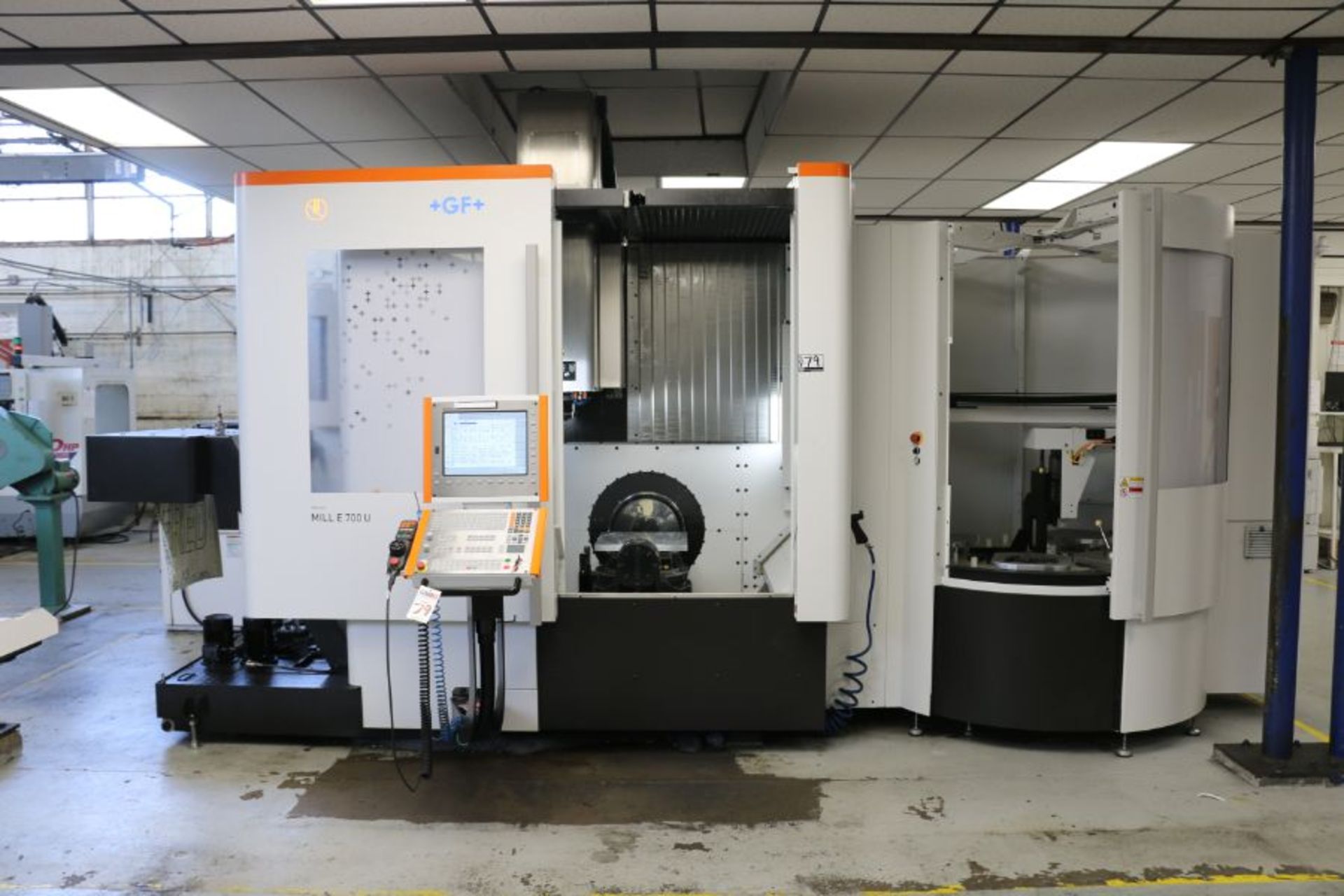 2018, GF Mikron Mill E 700U Full 5-Axis Simultanious VMC, HH iTNC 530 Ctrl , 3R System 770-5 Table