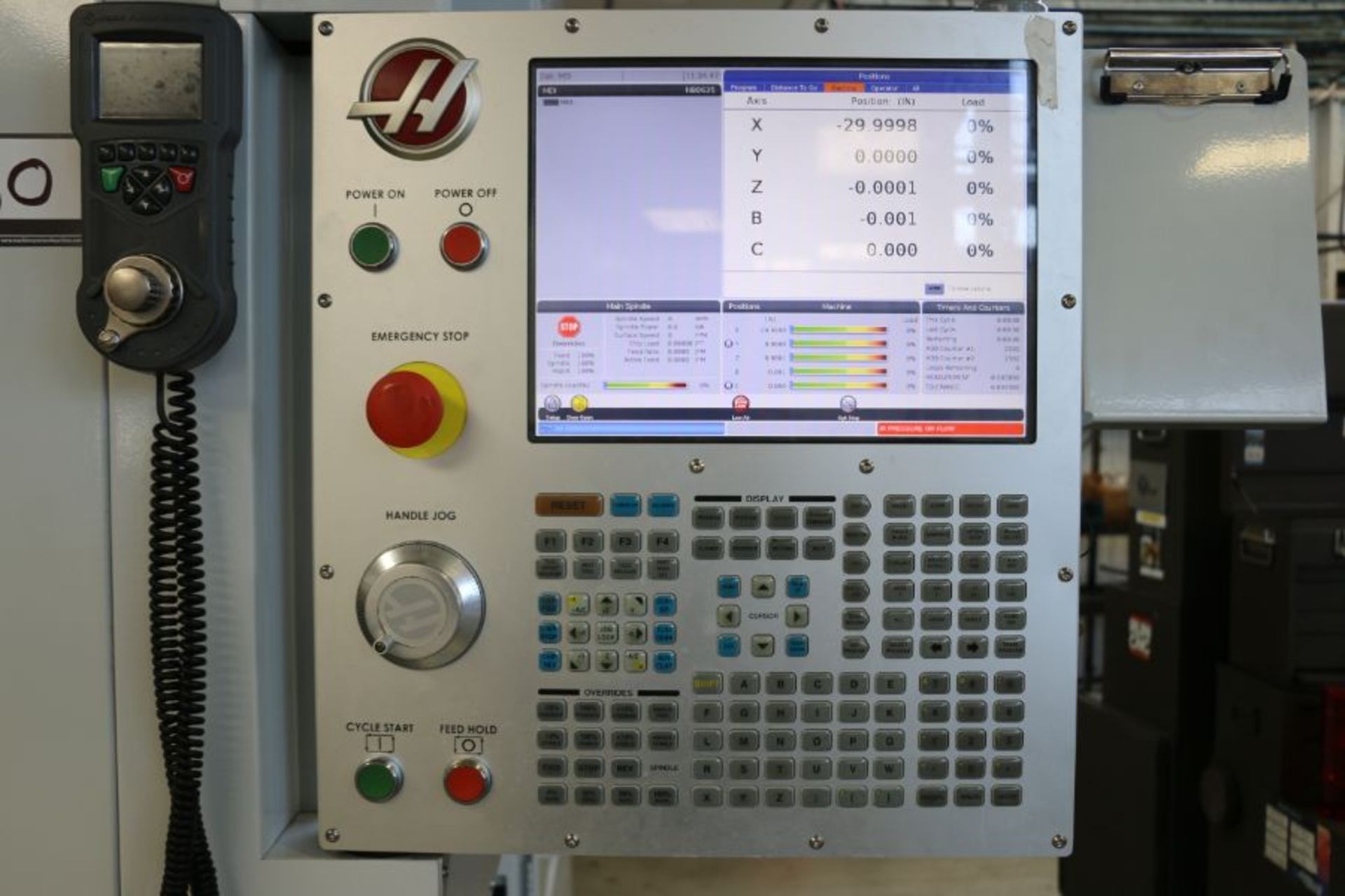 2018, Haas UMC-750SS 5 Axis VMC, round table, 12K RPM, 40 ATC, CT 40, Probe, CC, 1975 Hrs. - Image 11 of 15