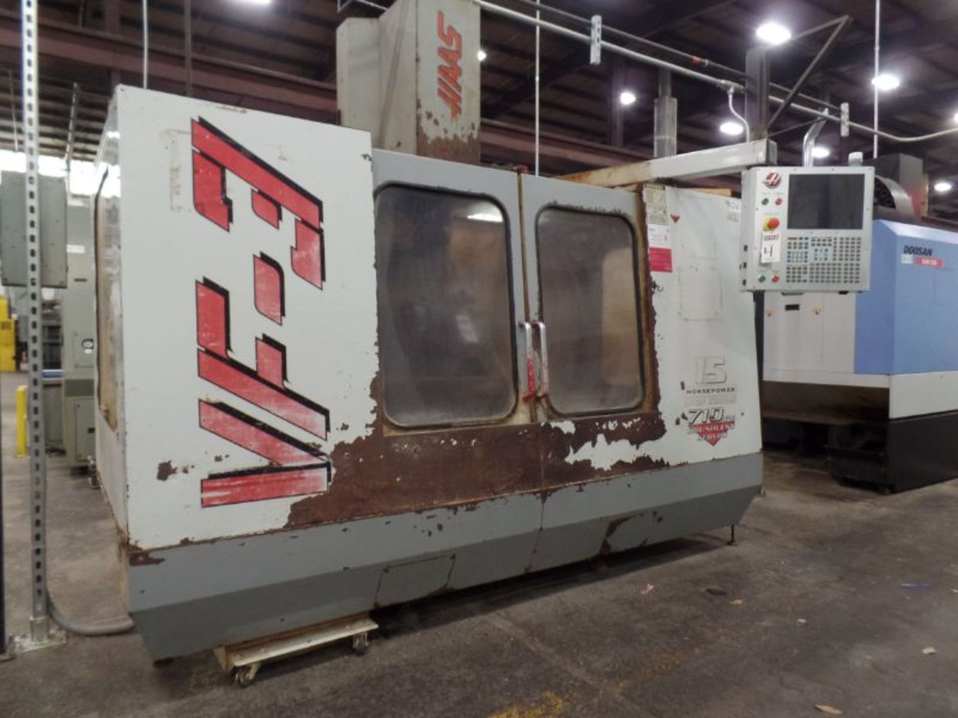 Haas VF-3, Retro’d control, 40”x 20”x 20” Travels, CT40, New 1997 *Indexer Sold Separate*