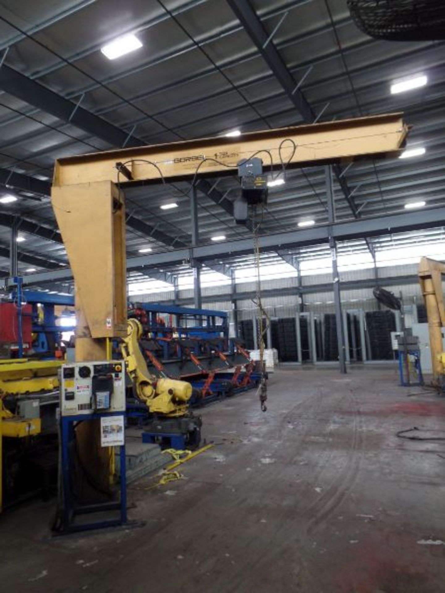 1 Ton Gorbel Jib Crane RM Loadmate 1 Ton Hoist