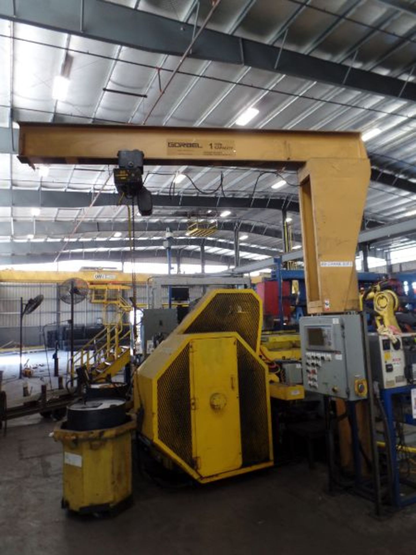 1 Ton Gorbel Jib Crane RM Loadmate 1 Ton Hoist