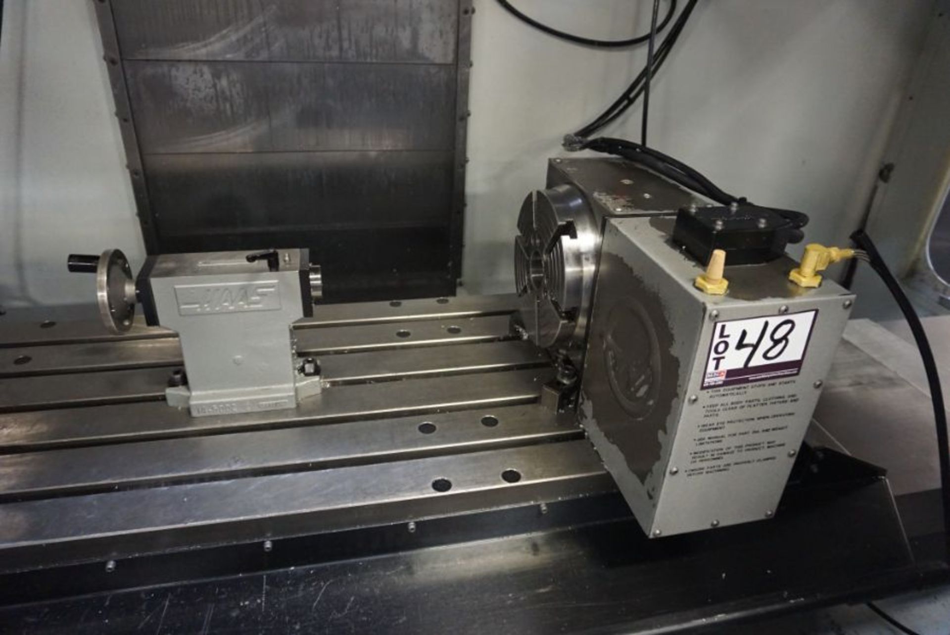 Haas SHRT210H 4th Axis Rotary Table, 8" Chuck, s/n 221321 - Image 2 of 2