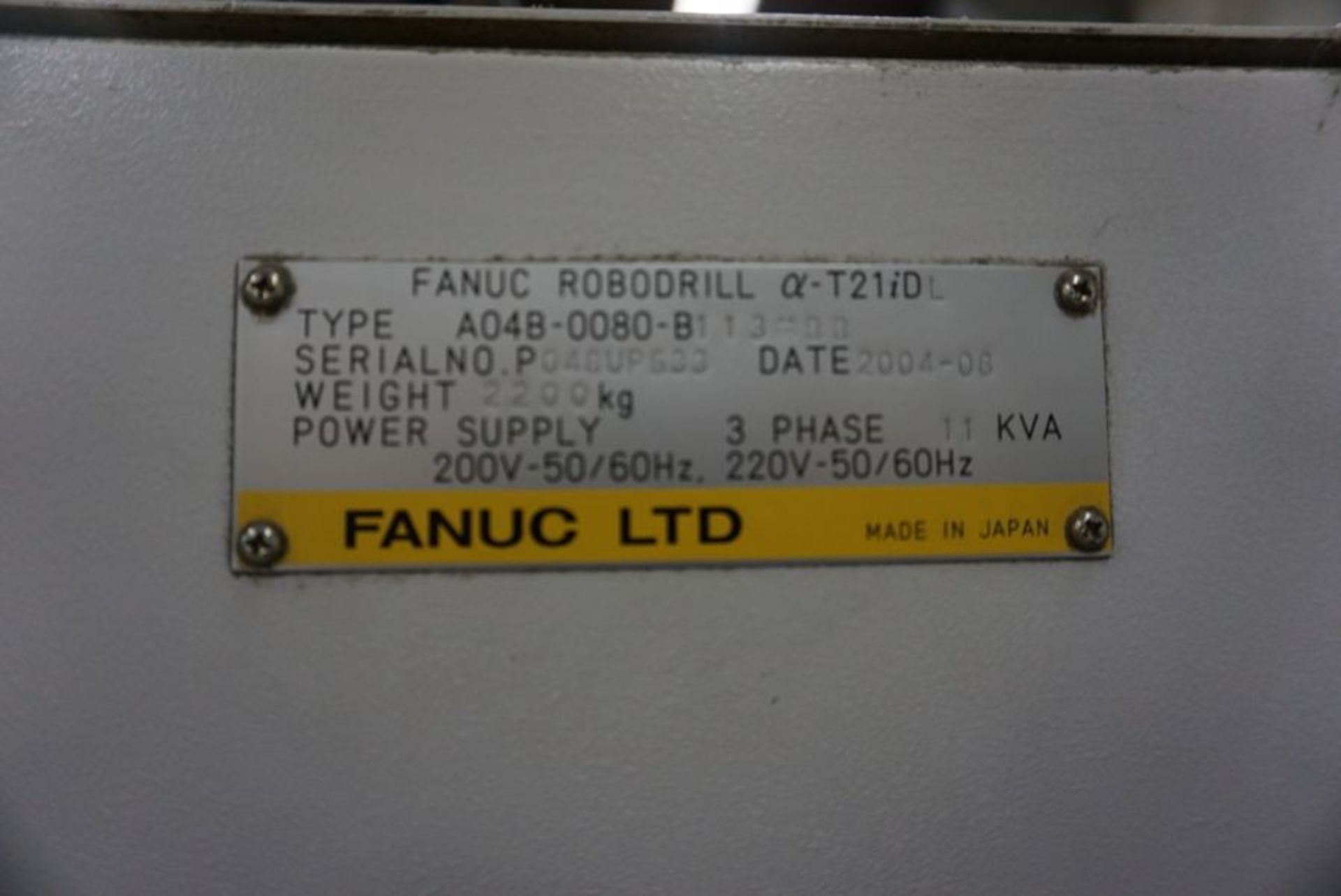 Fanuc Robodrill a-T21iDL, Fanuc 16iMC control, New 2004 - Image 9 of 9