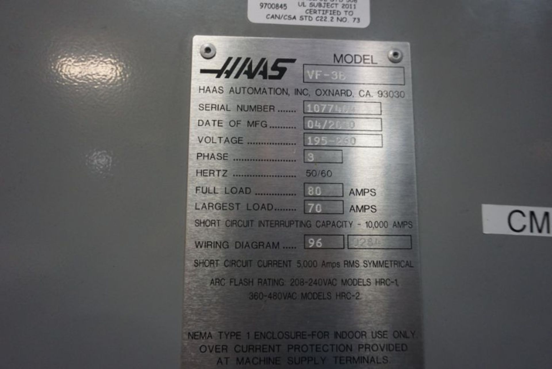 Haas VF-3 Vertical Machining Center, New 2011 - Image 6 of 6