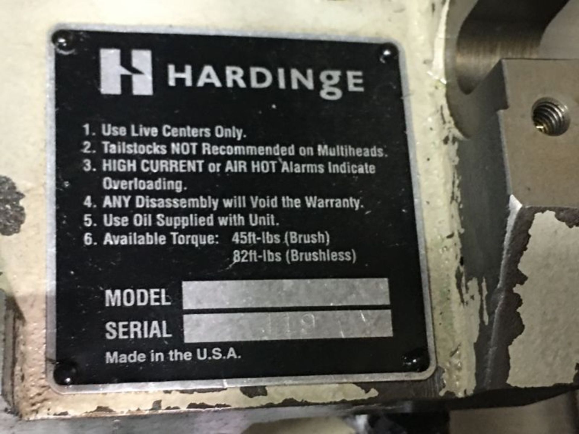 Hardinge 4th axis Indexer - Image 5 of 5