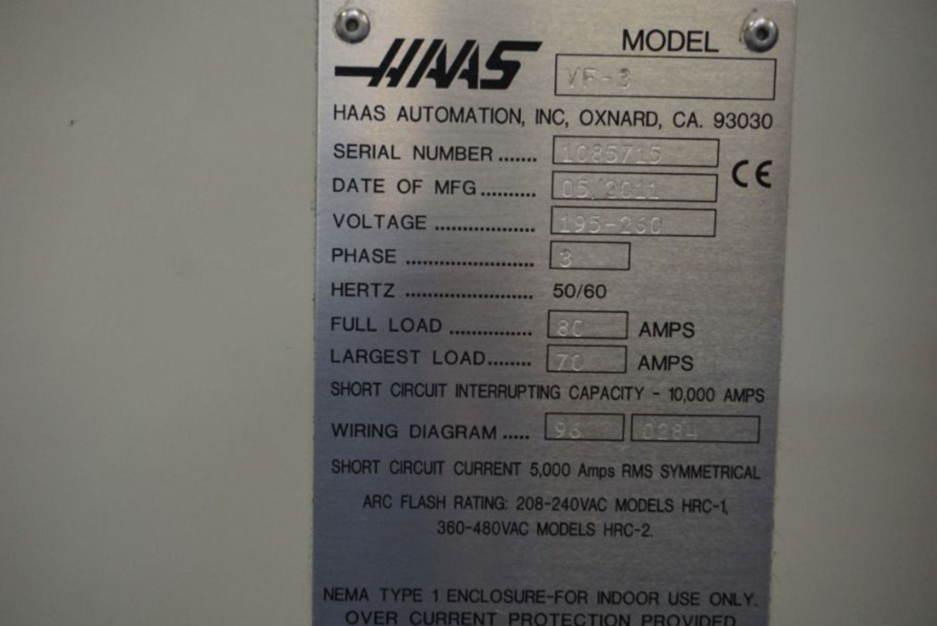 Haas VF-3 Vertical Machining Center, New 2011 - Image 7 of 7