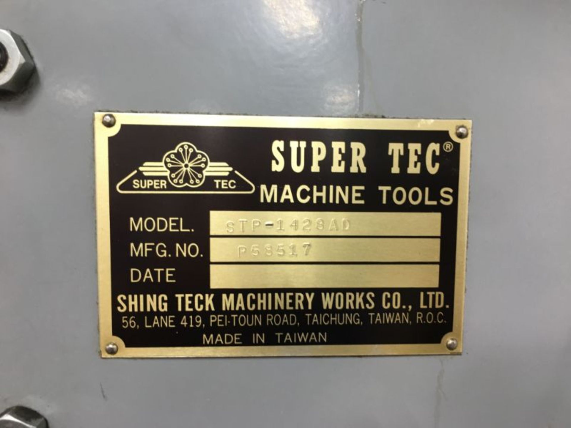 Supertec STP-1428AD 3-Axis Auto Hyd Surface Grinder, 14” x 28” - Image 6 of 6