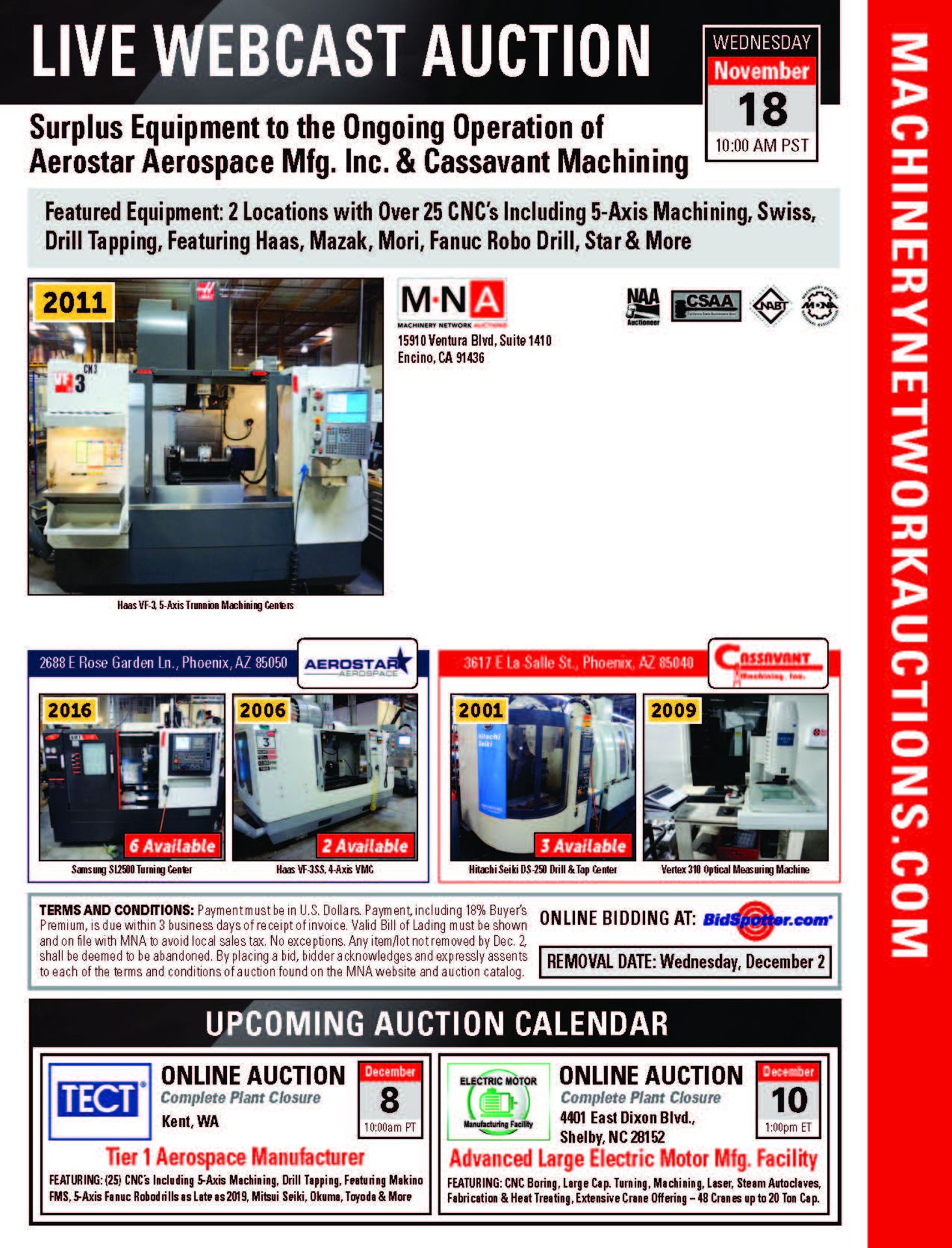 2 Locations with Over 25 CNC’s Including Haas 5-Axis Machining, Fanuc Robodrills, Star Swiss & More - Image 2 of 2