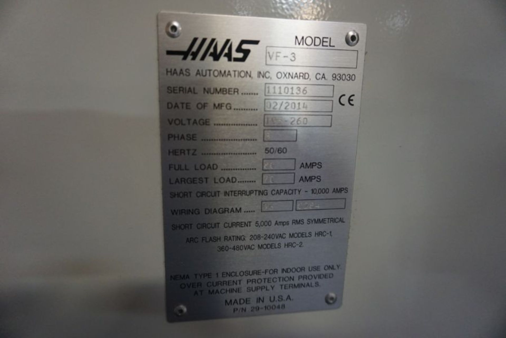 Haas VF-3 Vertical Machining Center, New 2014 - Image 8 of 8