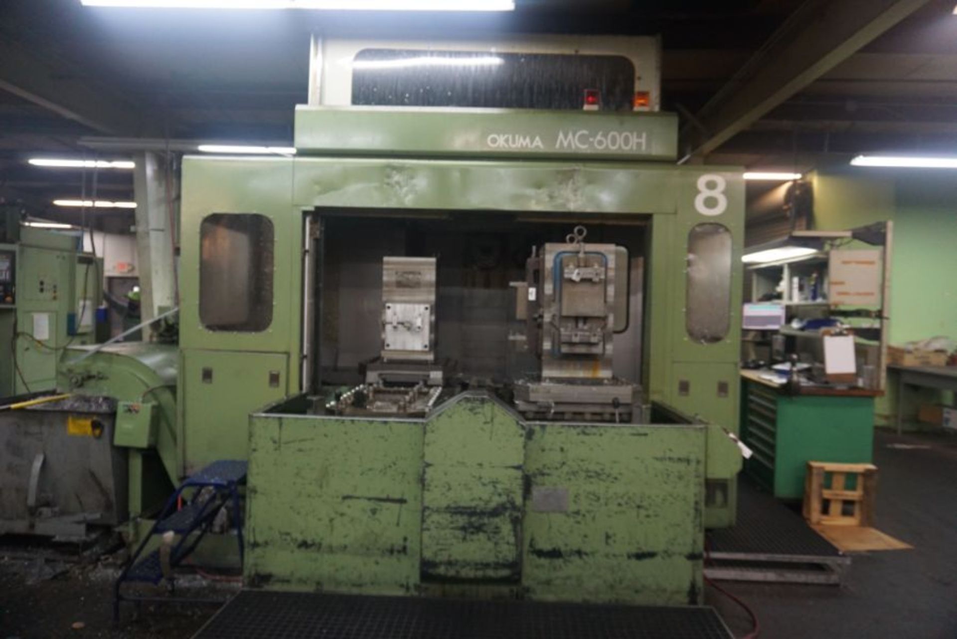 Okuma 600H 4-Axis Horizontal Machining Center, OSP 7000M Control, New 1990 - Image 2 of 6