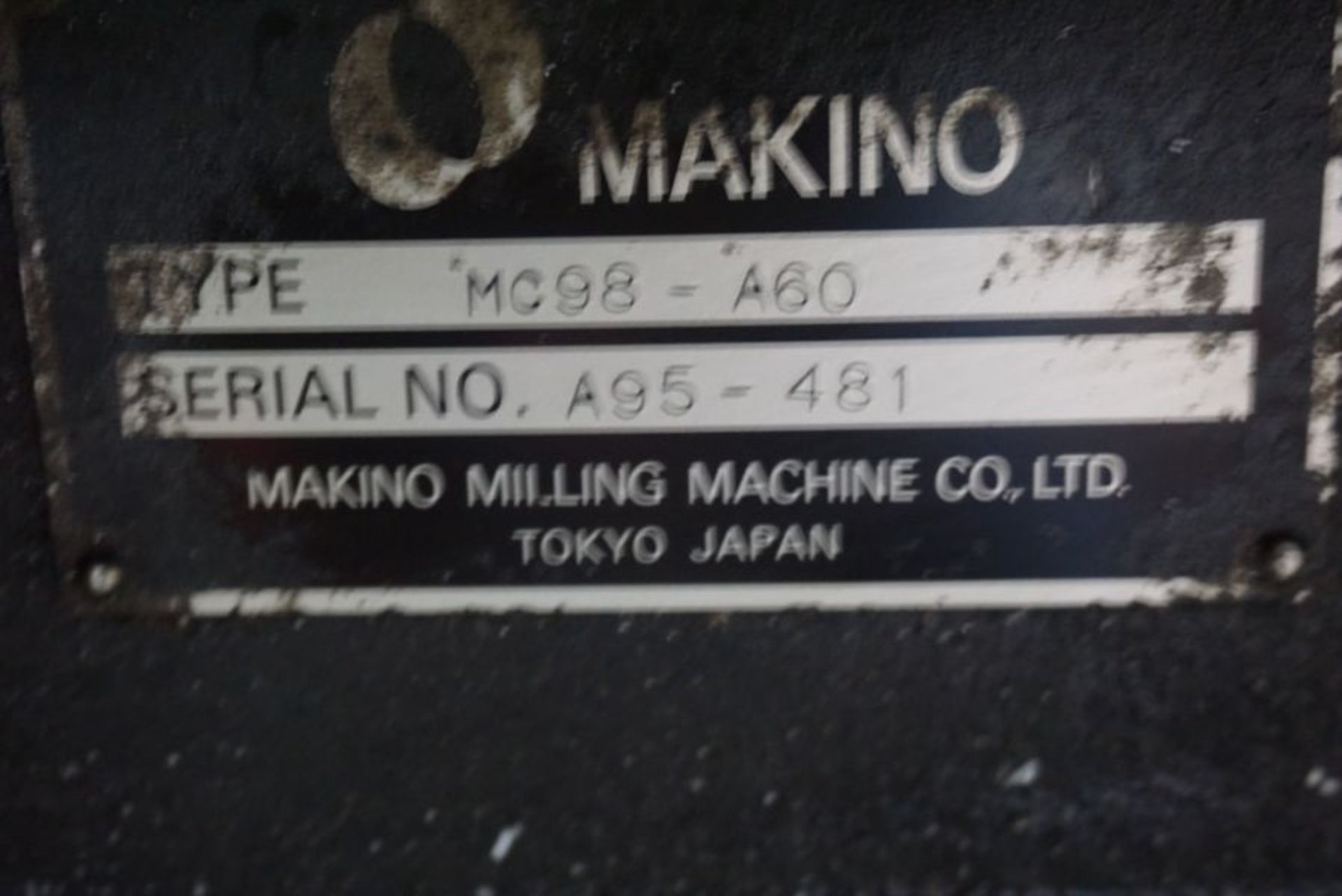 Makino MC98-A120 4-Axis Horizontal Machining Center, Fanuc 16 Pro 3 Control, New 1991 - Image 8 of 8