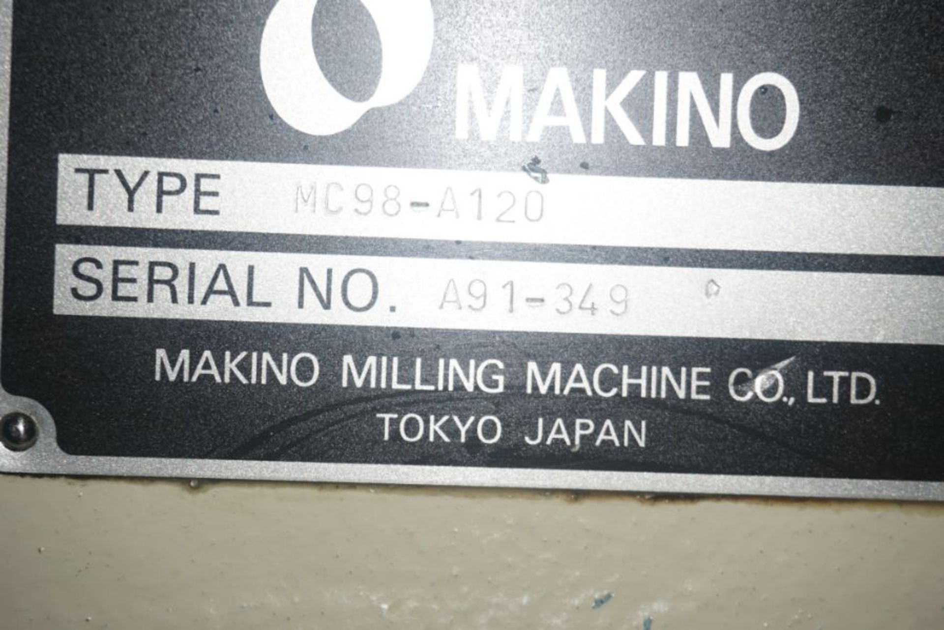 Makino MC98-A120 4-Axis Horizontal Machining Center, Fanuc 16 Pro 3 Control, New 1990 - Image 8 of 8