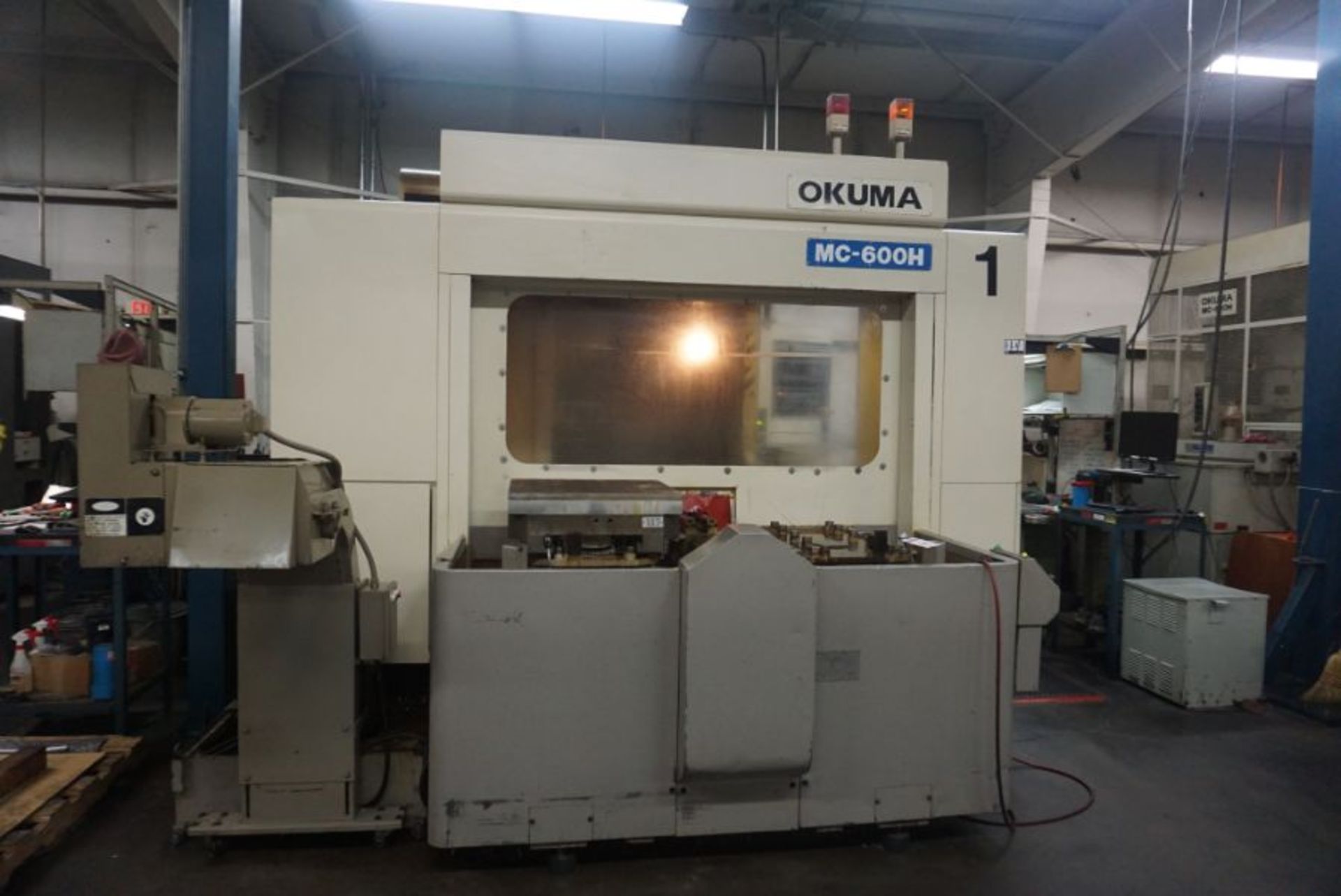 Okuma 600H HMC, OSP 7000M Control, 39.45” x 31.57” x 29.64” Travels, 360 Deg. By 1 Deg., (2)