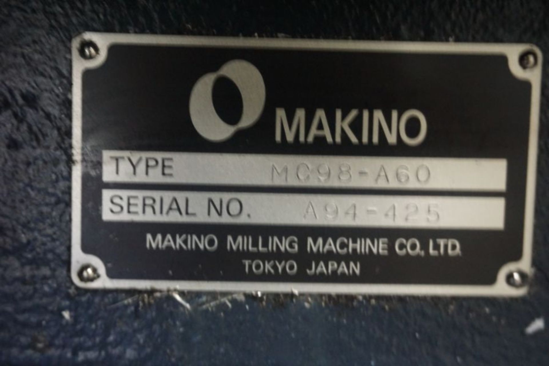 Makino MC98-A120 4-Axis Horizontal Machining Center, Fanuc 16 Pro 3 Control - Image 5 of 5