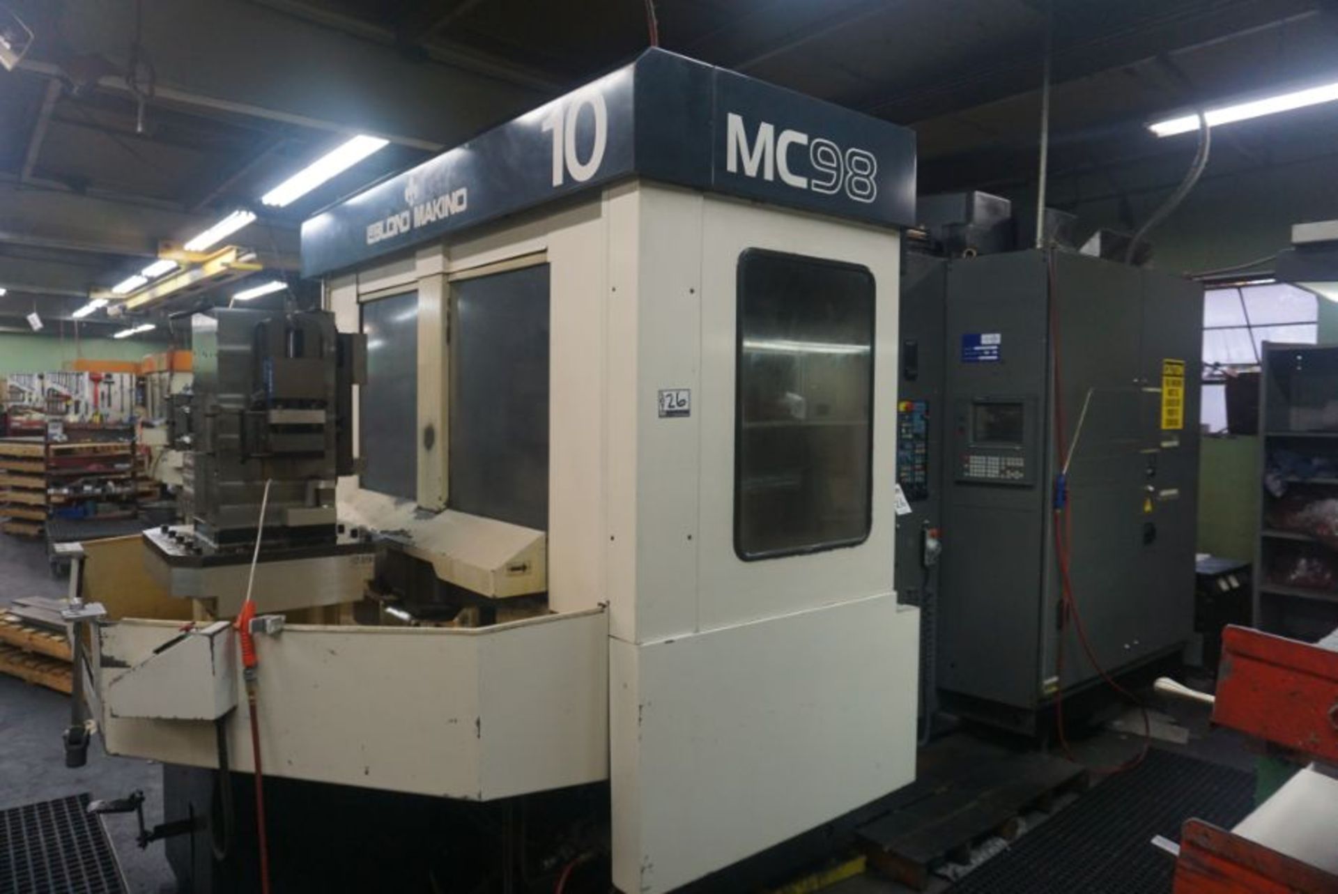 Makino MC98-A99 4-Axis Horizontal Machining Center, Fanuc 16 Pro 3 Control, New 1991