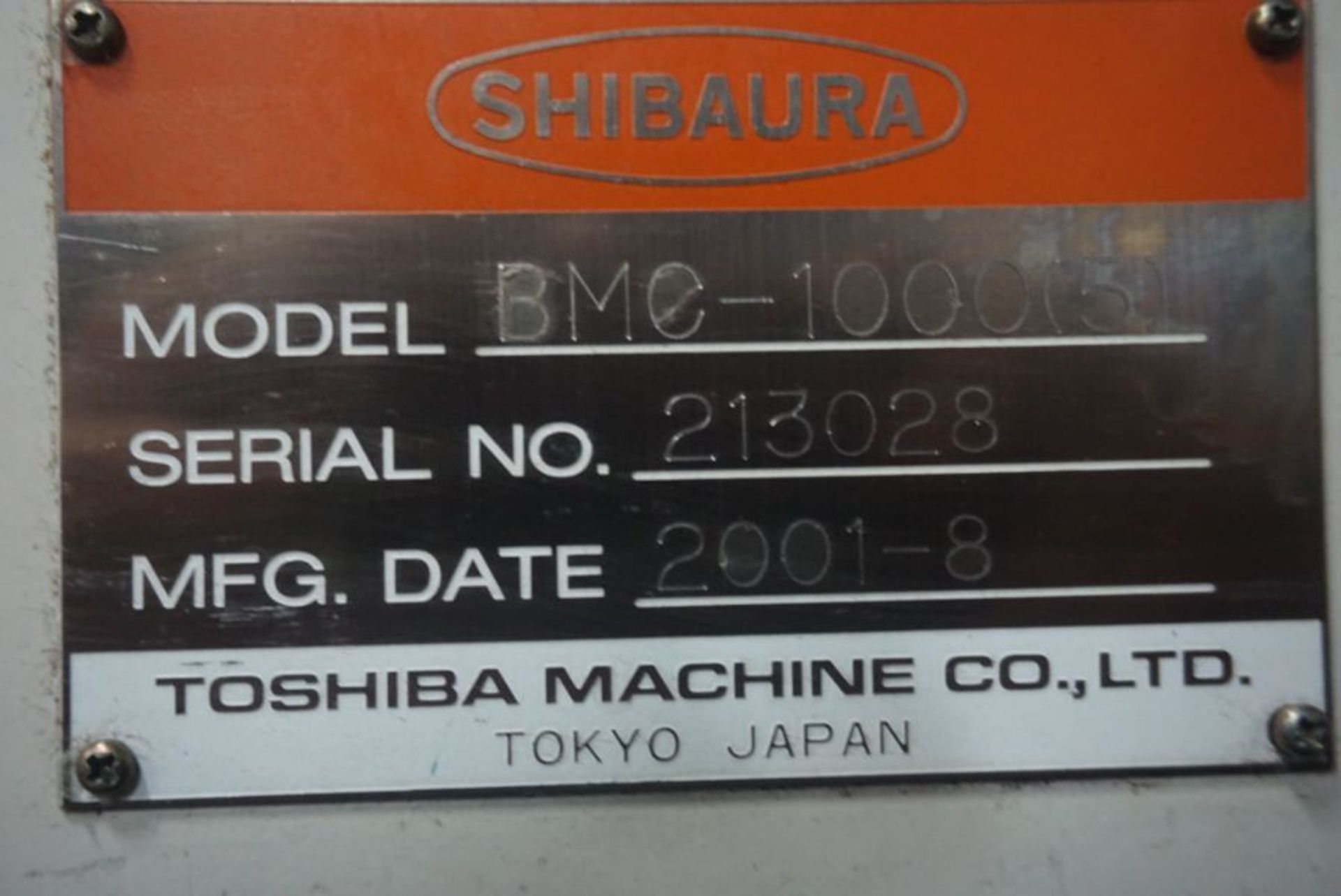 Toshiba BMC-1000(5) 5-Axis Horizontal Machining Center, Tosnuc 888 Control, New 2001 - Image 7 of 7