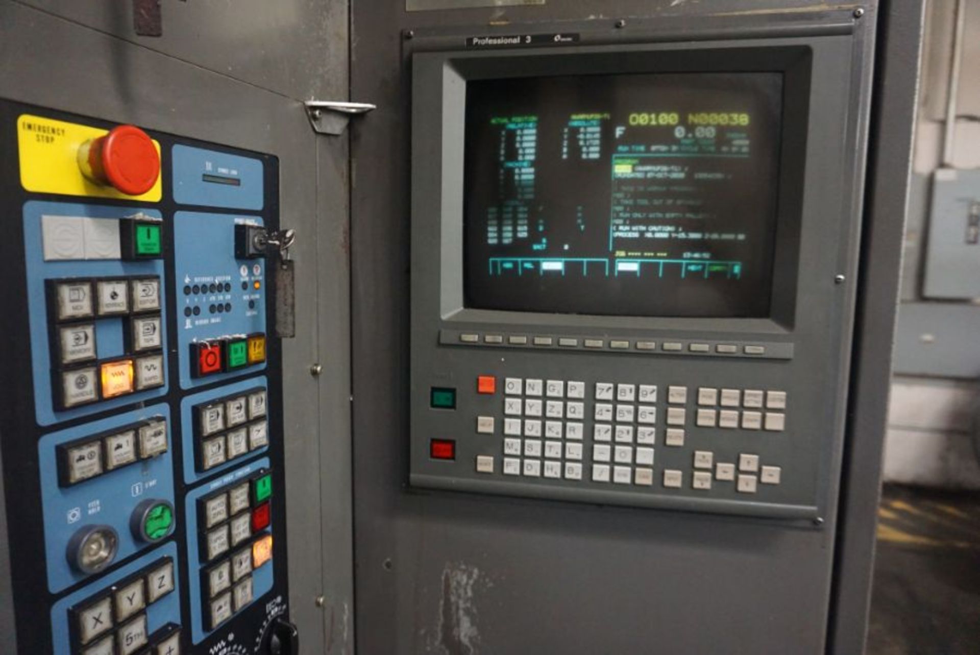 Makino MC1010-5X 5-Axis HMC, Fanuc 16 Pro 3 Control, 39.7” x 41.3” x 41.3” Travels, +20 / -100 A, - Image 9 of 11