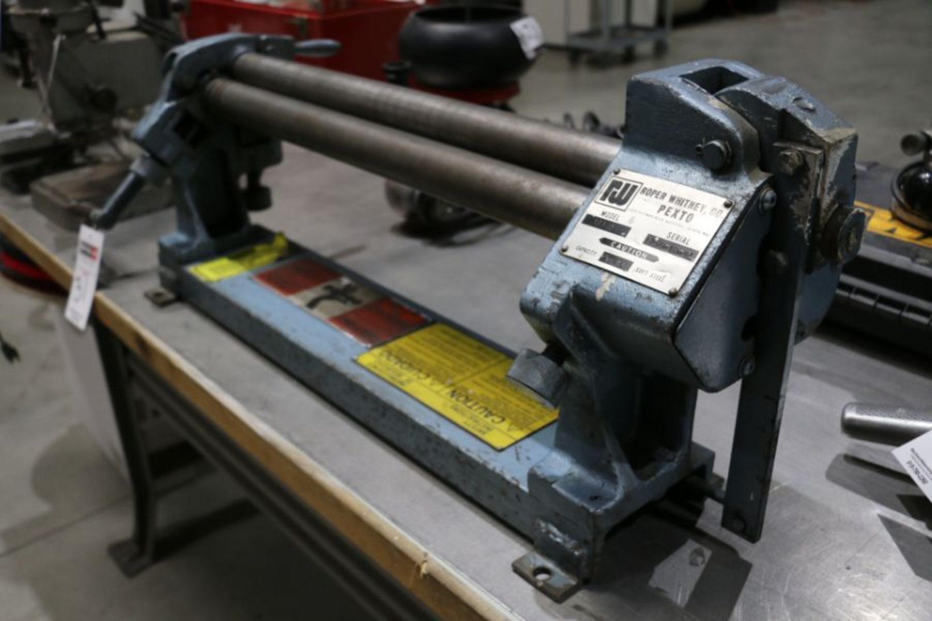 Roper Whitney Pexto 383 D, 20 GA Capacity Manual Bending Roll - Image 2 of 3