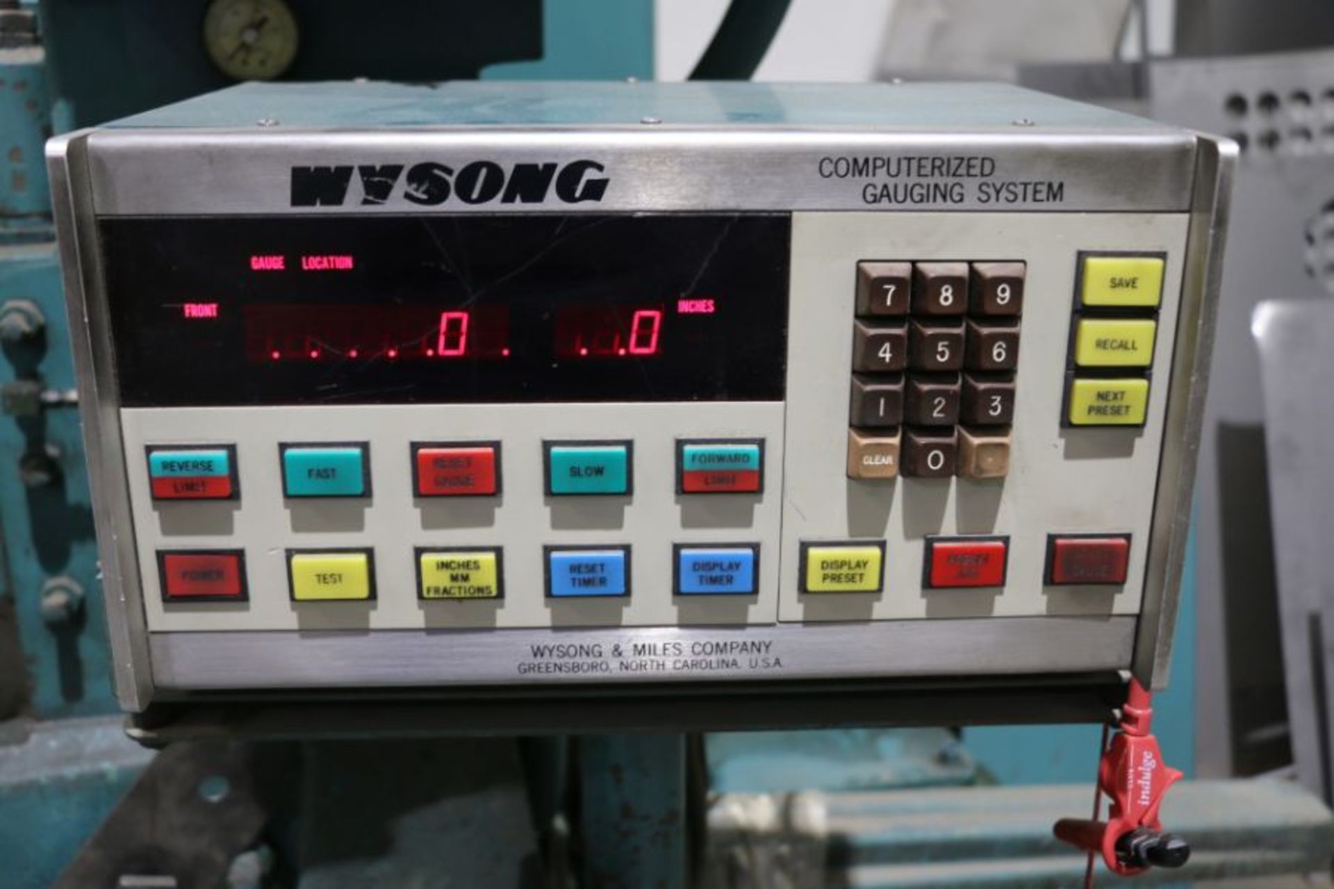 Wysong 1025 Shear, Wysong Computerized Gauging System Control, 1/4" Cap., s/n R37-925 - Image 7 of 9