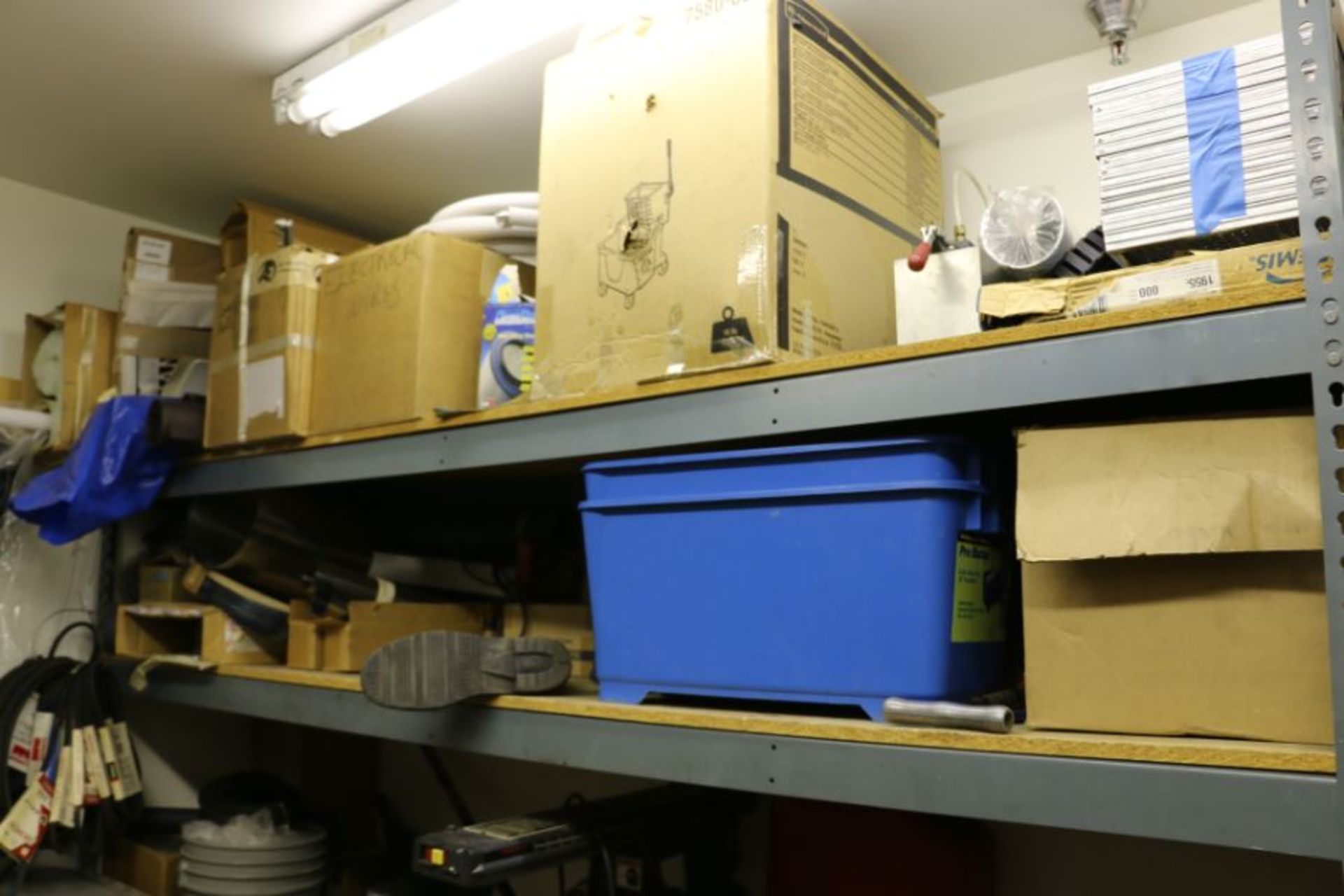 Maintnance Room Content, Racks with Misc. Shop Supplies, Gardening Tools, and Hardware *No Tanks - Image 6 of 6