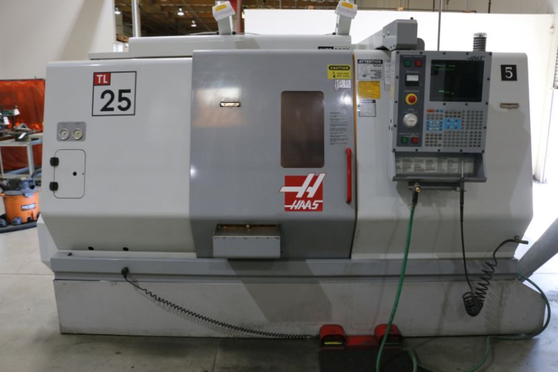 Haas TL-25 CNC Lathe, Collet Nose, 12 Position Turret, s/n 65420, New 2002