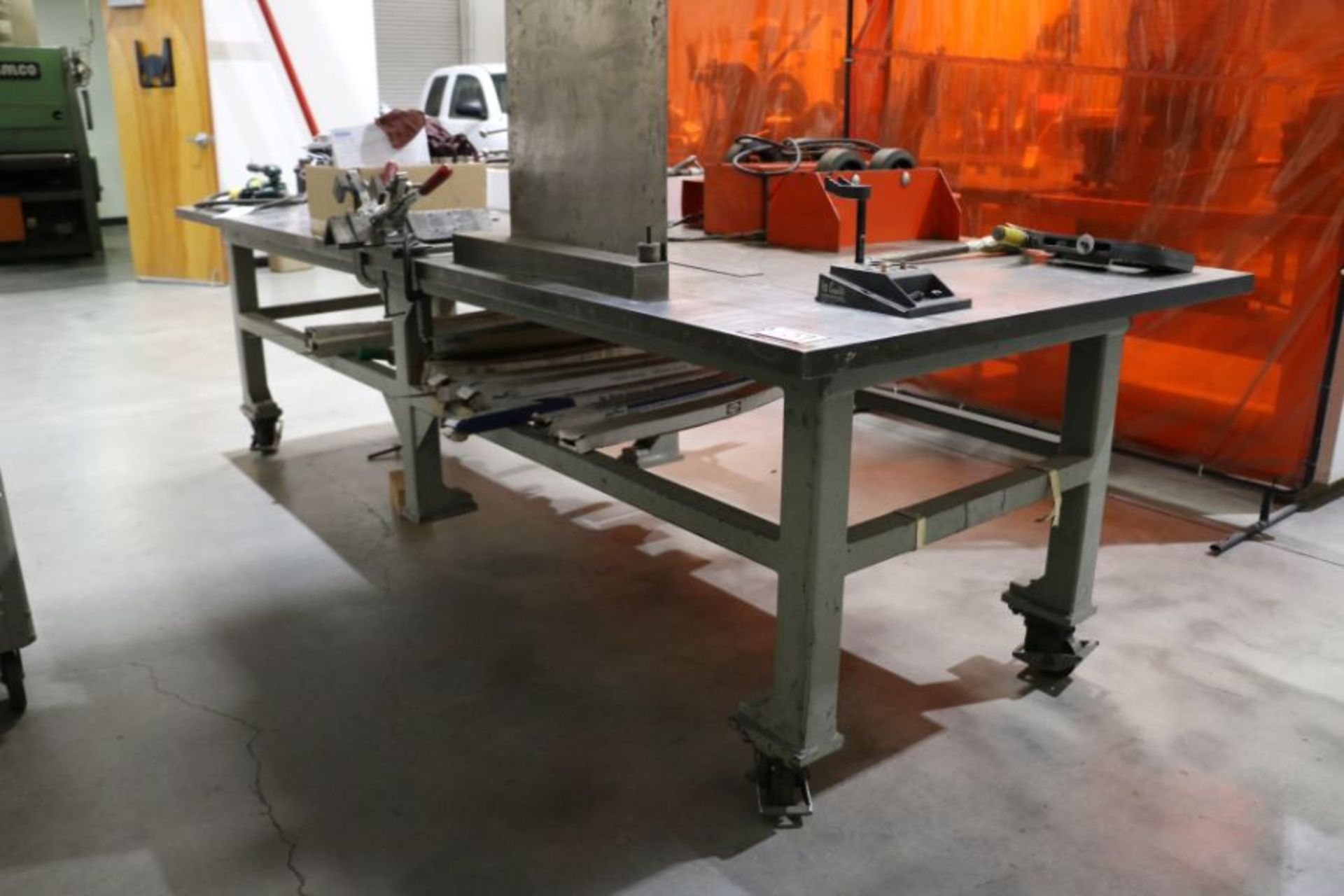 Heavy Duty 1" Thick Welding Table with Casters