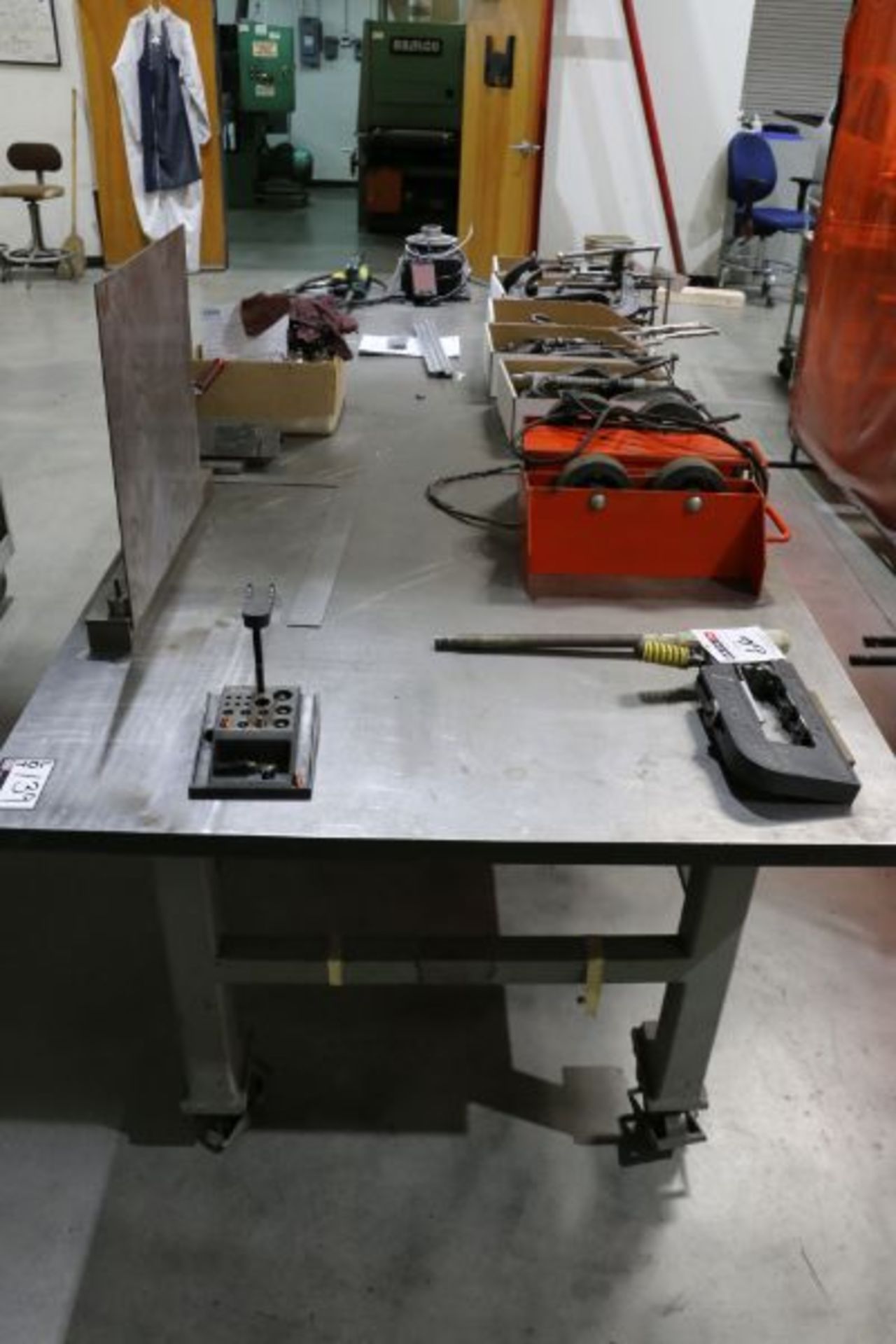 Heavy Duty 1" Thick Welding Table with Casters - Image 3 of 3