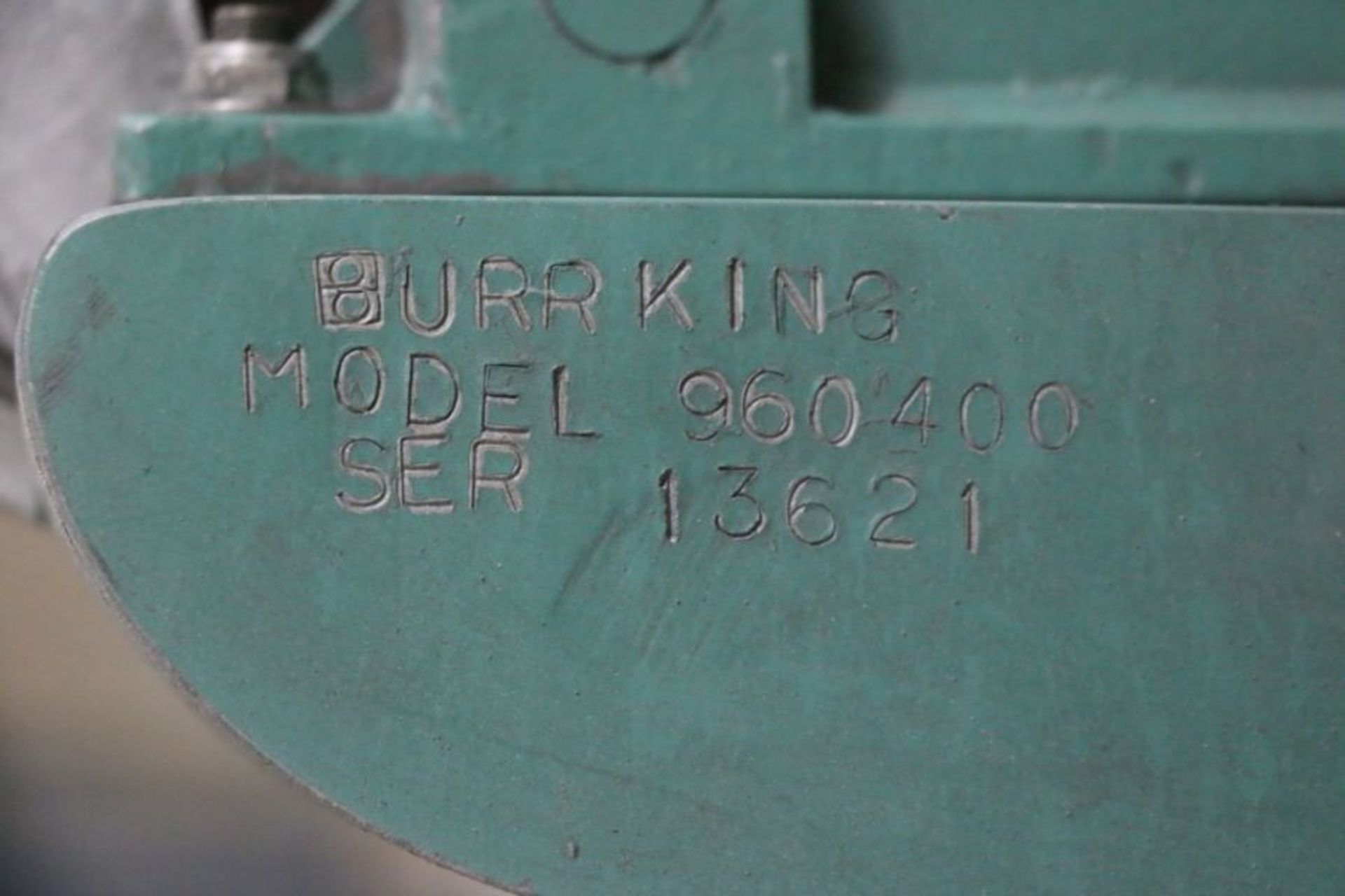 Burr King 960 400 Vertical Belt Sander, s/n 13621 - Image 4 of 4