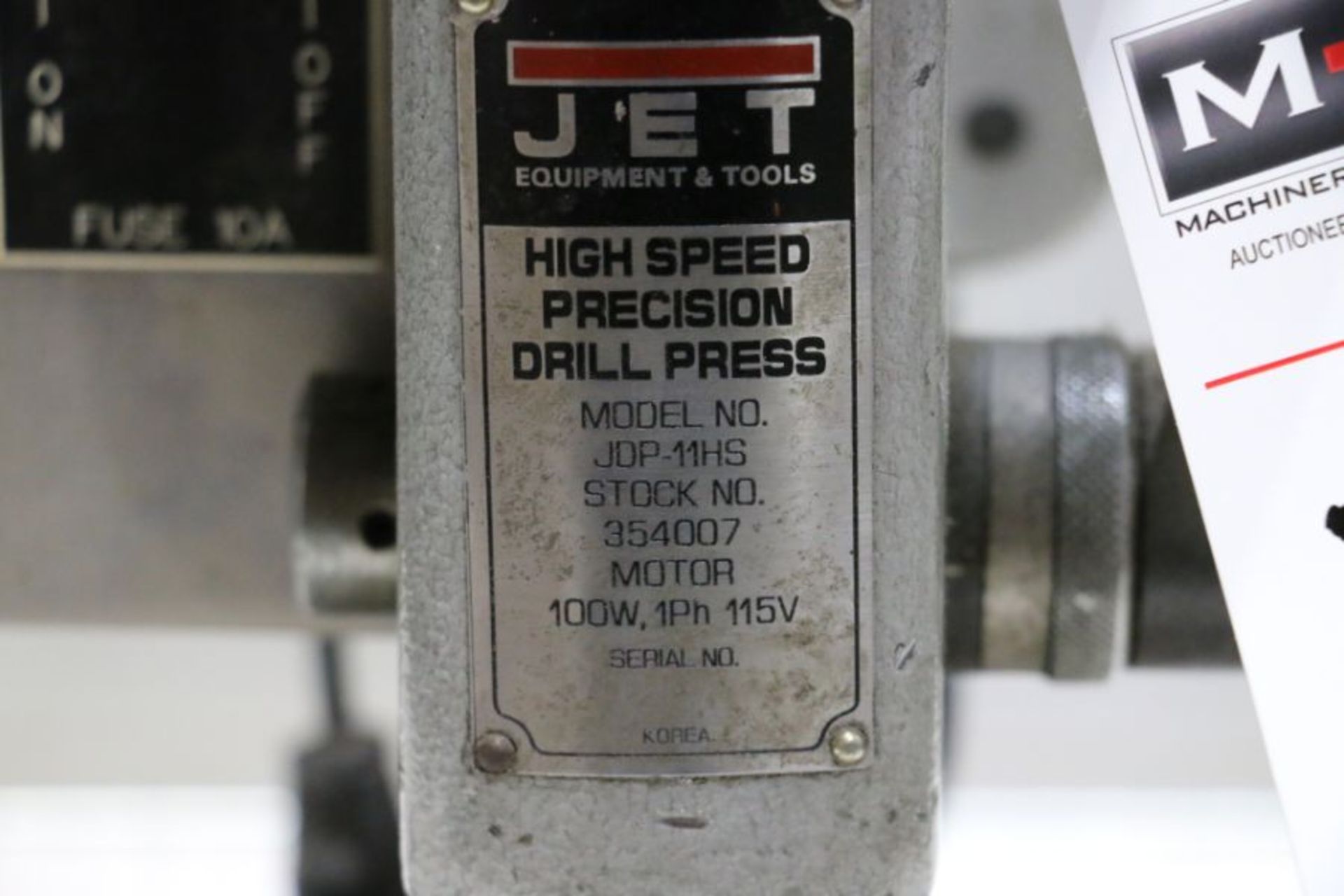 Jet JDP-11HS High Speed Precision Drill Press - Image 4 of 4