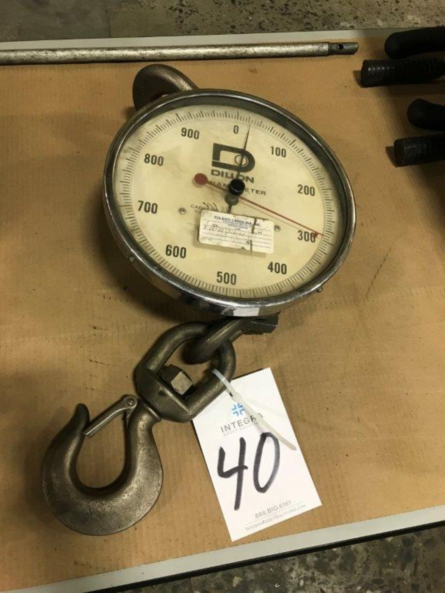 Weigh-Tronix Inc. Dillon Dynamometer, 1000 lb. Cap. Hoist Scale