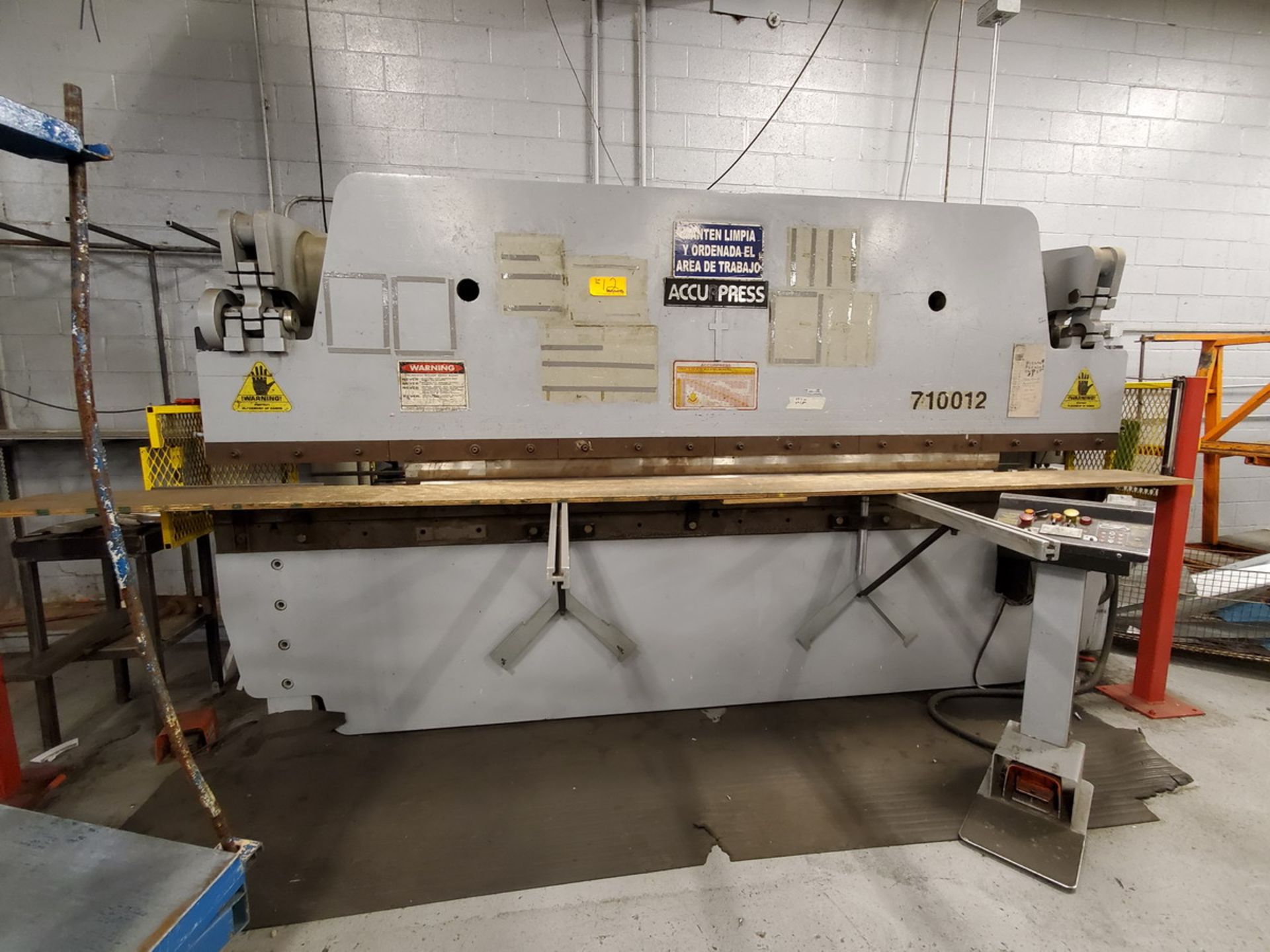 100 Ton x 12’ Accurpress CNC Press Brake (1995), Model 710012 - Image 3 of 9