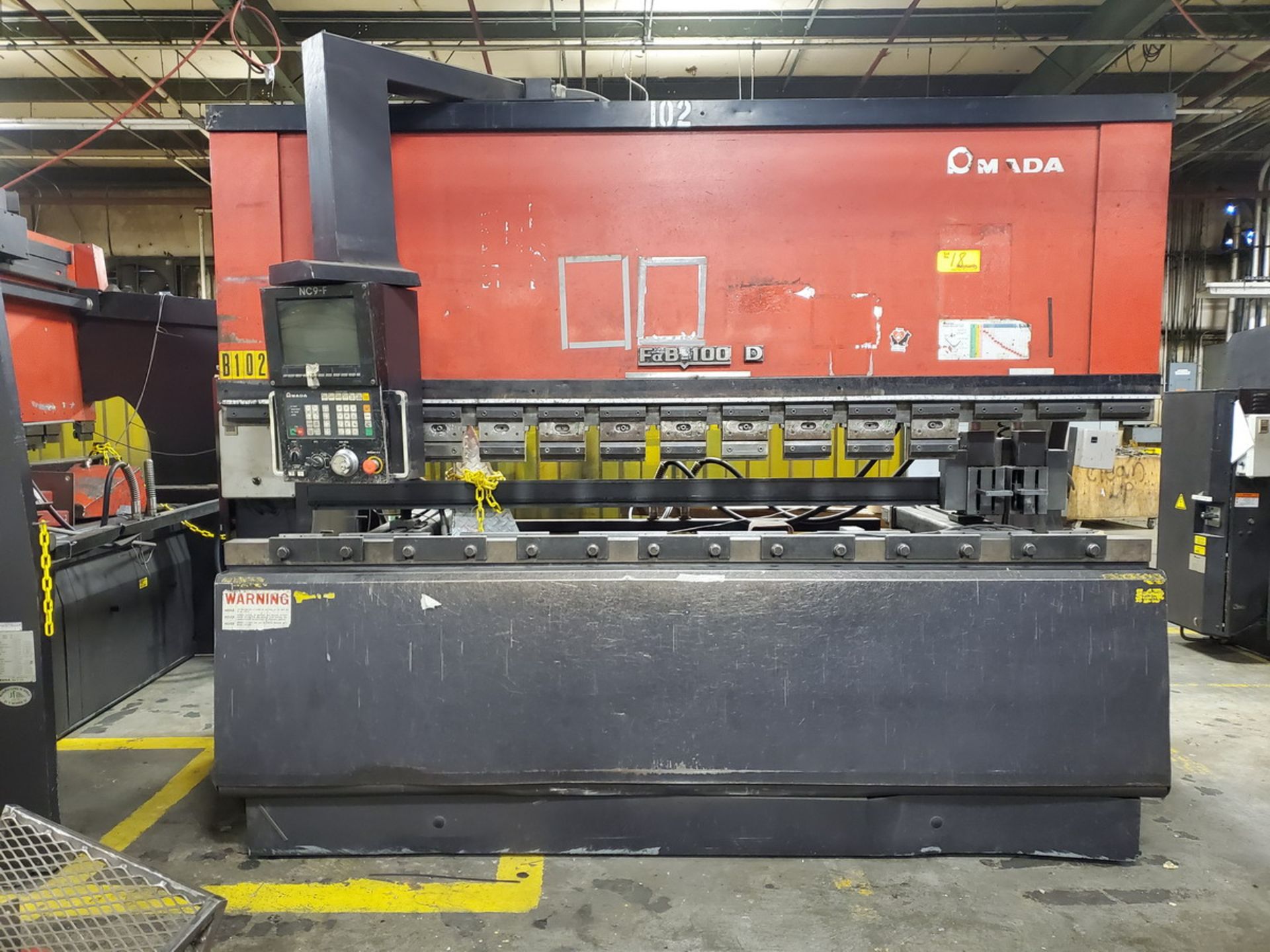 1992 Amada Fab 100D CNC Press Brake - Image 3 of 9