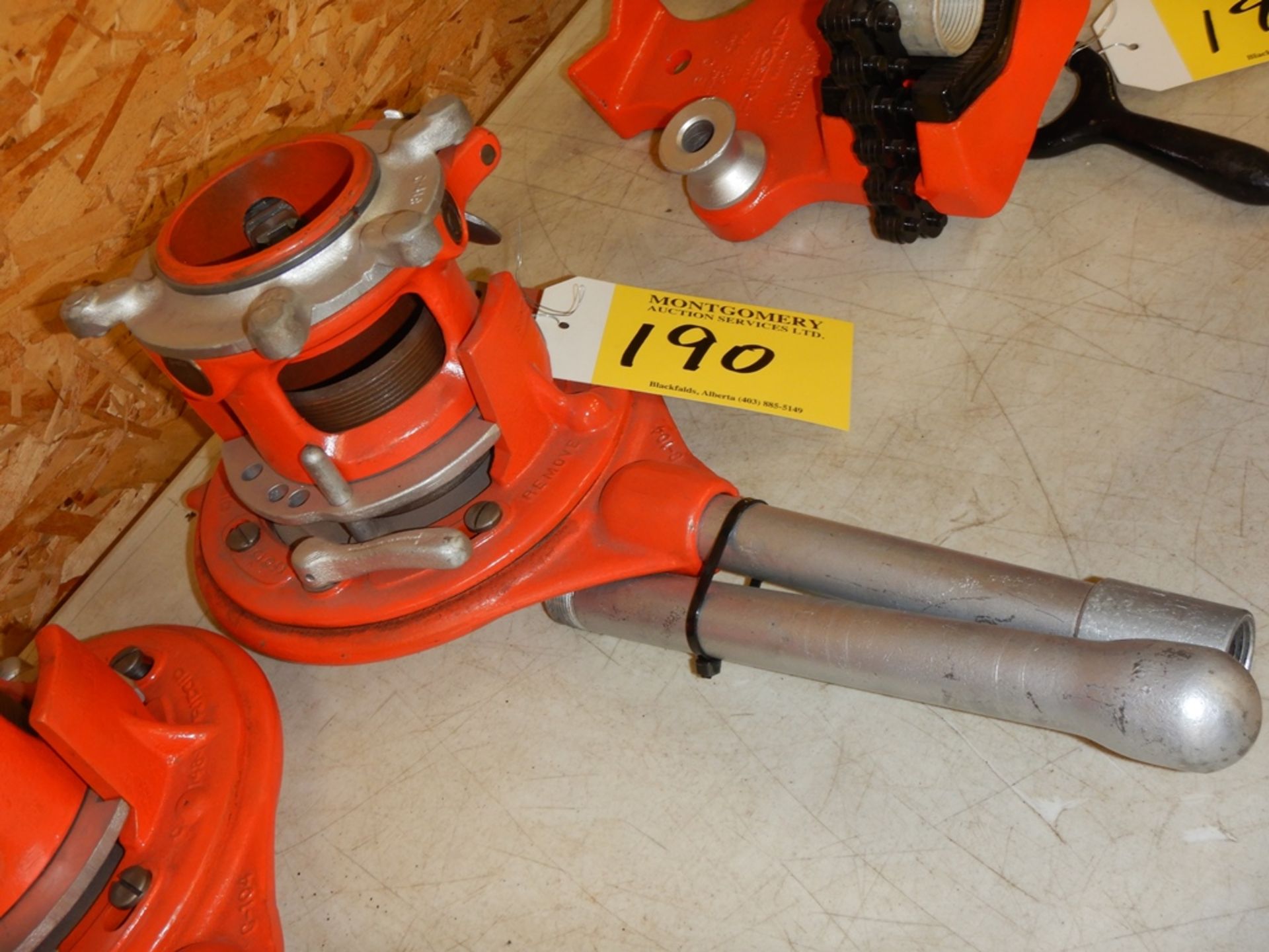 RIDGID 65R 1"-2" PIPE THREADER & HANDLE