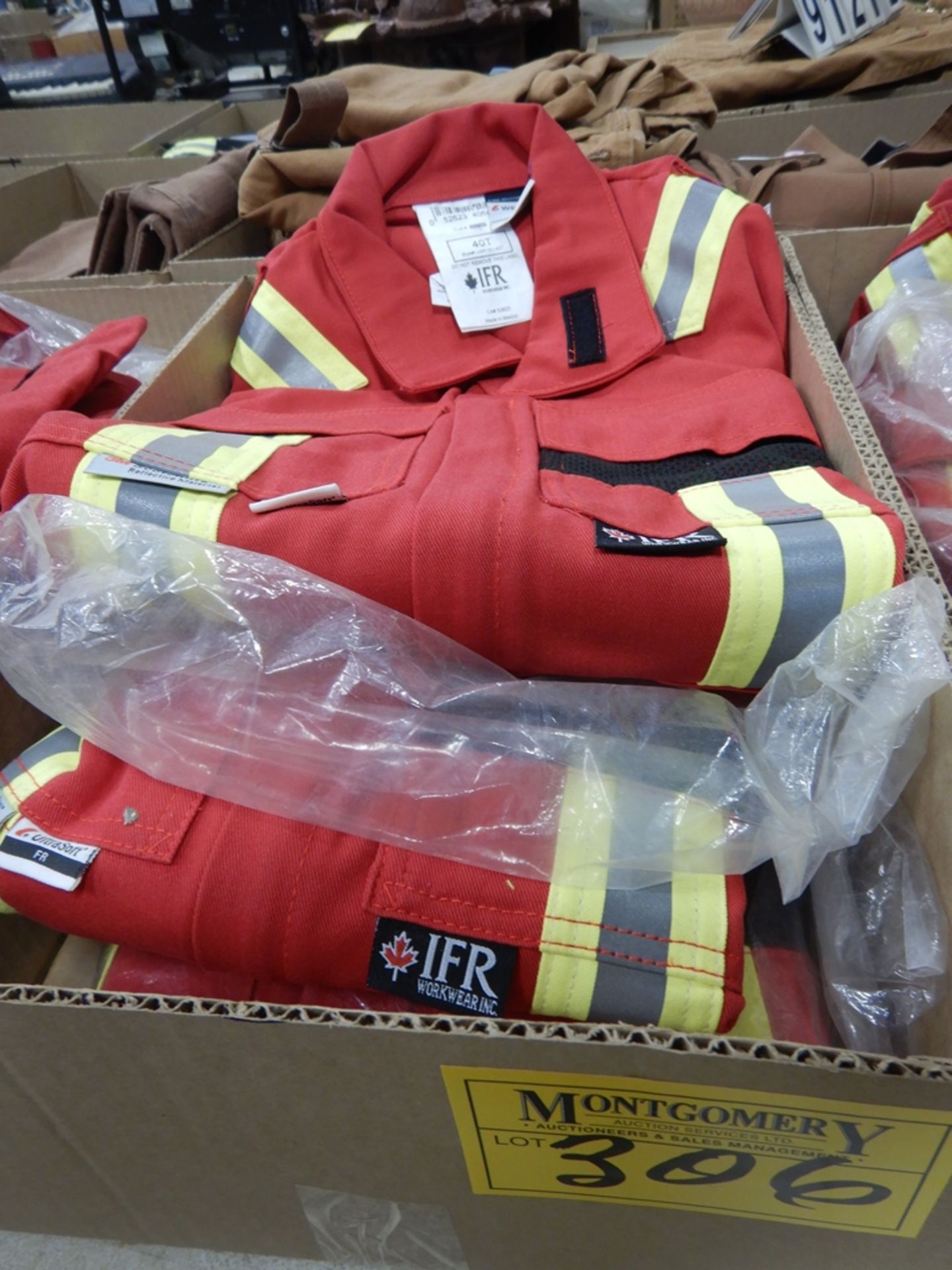 3-PR IFR SAFETY COVERALLS, RED, SIZE 40T