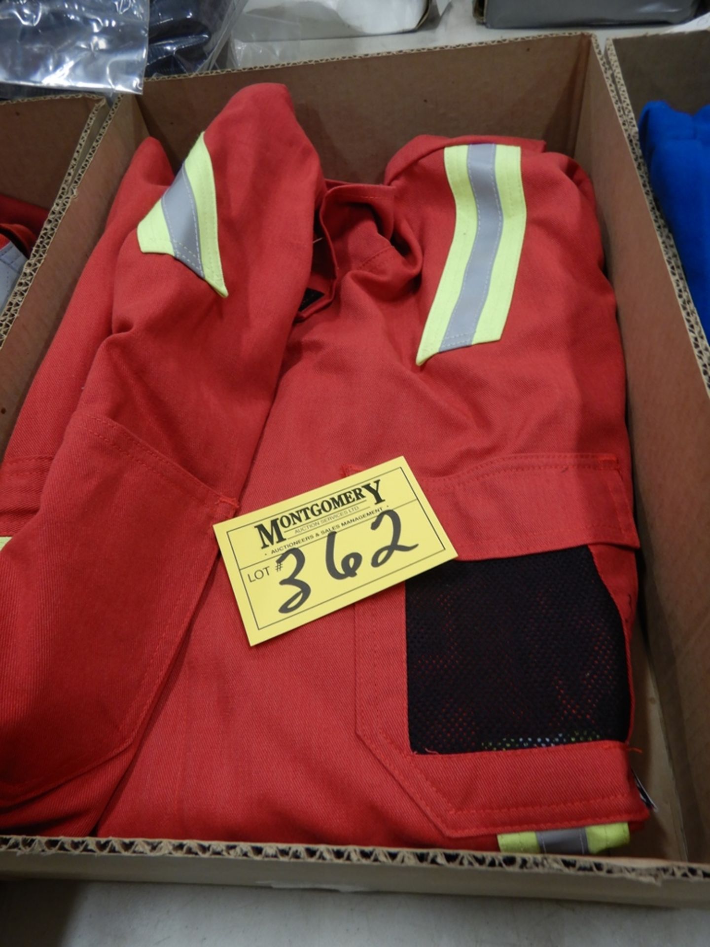 1 PR SUMMITT FR SAFETY COVERALLS, RED, SIZE 58