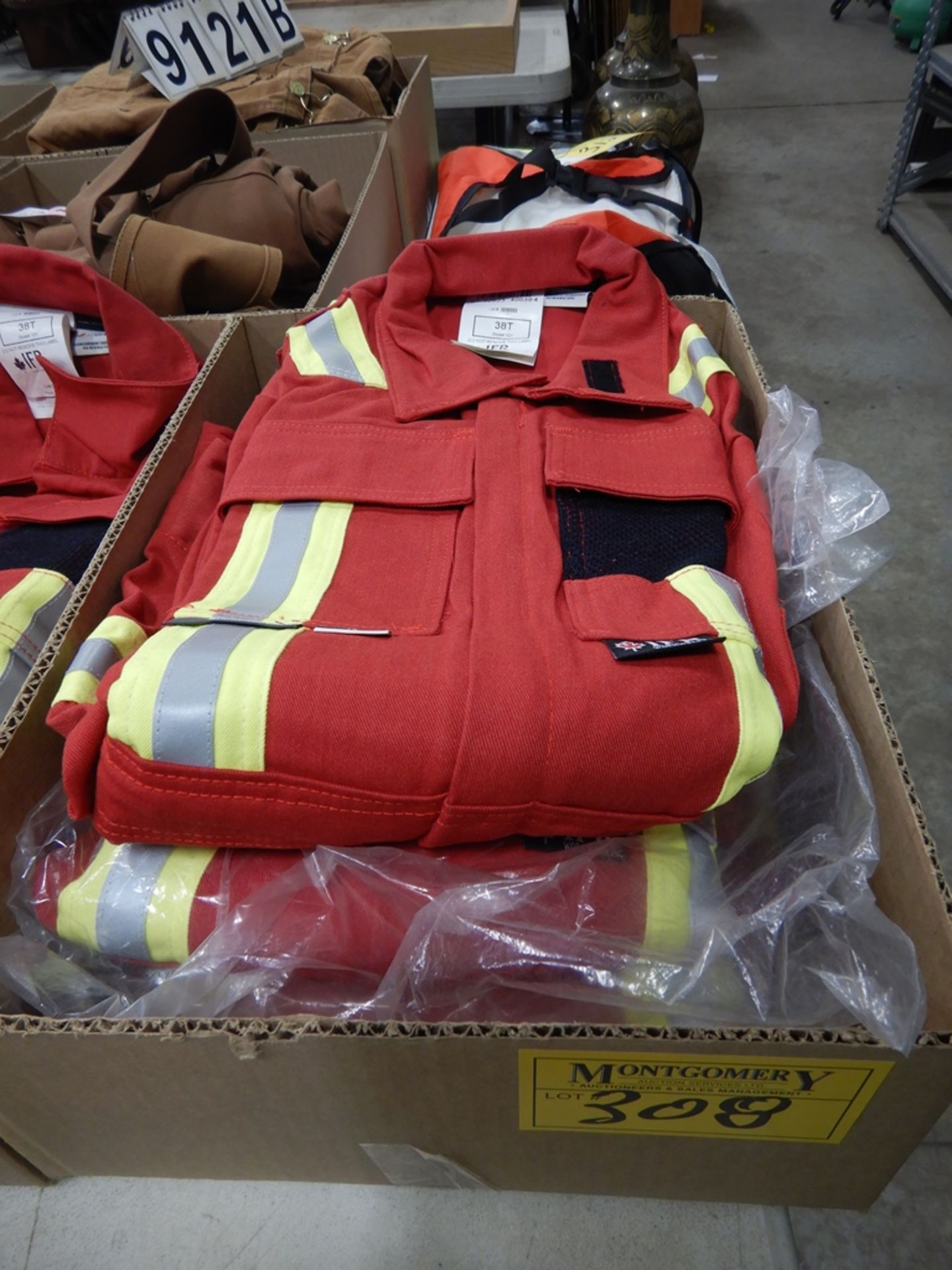 3-PR IFR SAFETY COVERALLS, RED, SIZE 38T