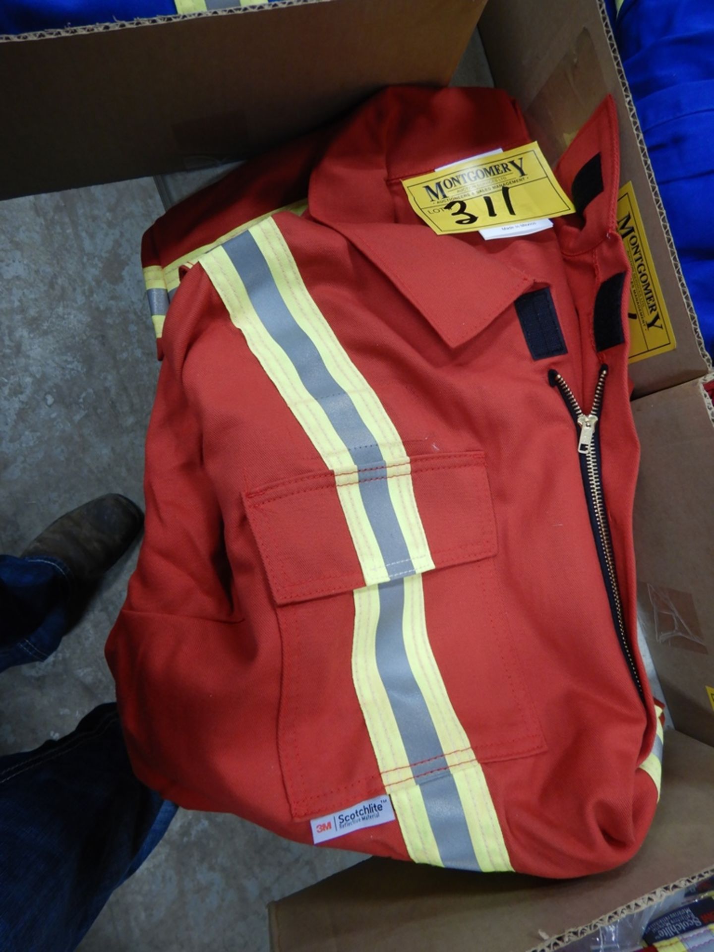 1-PR IFR SAFETY COVERALLS, RED, SIZE 50