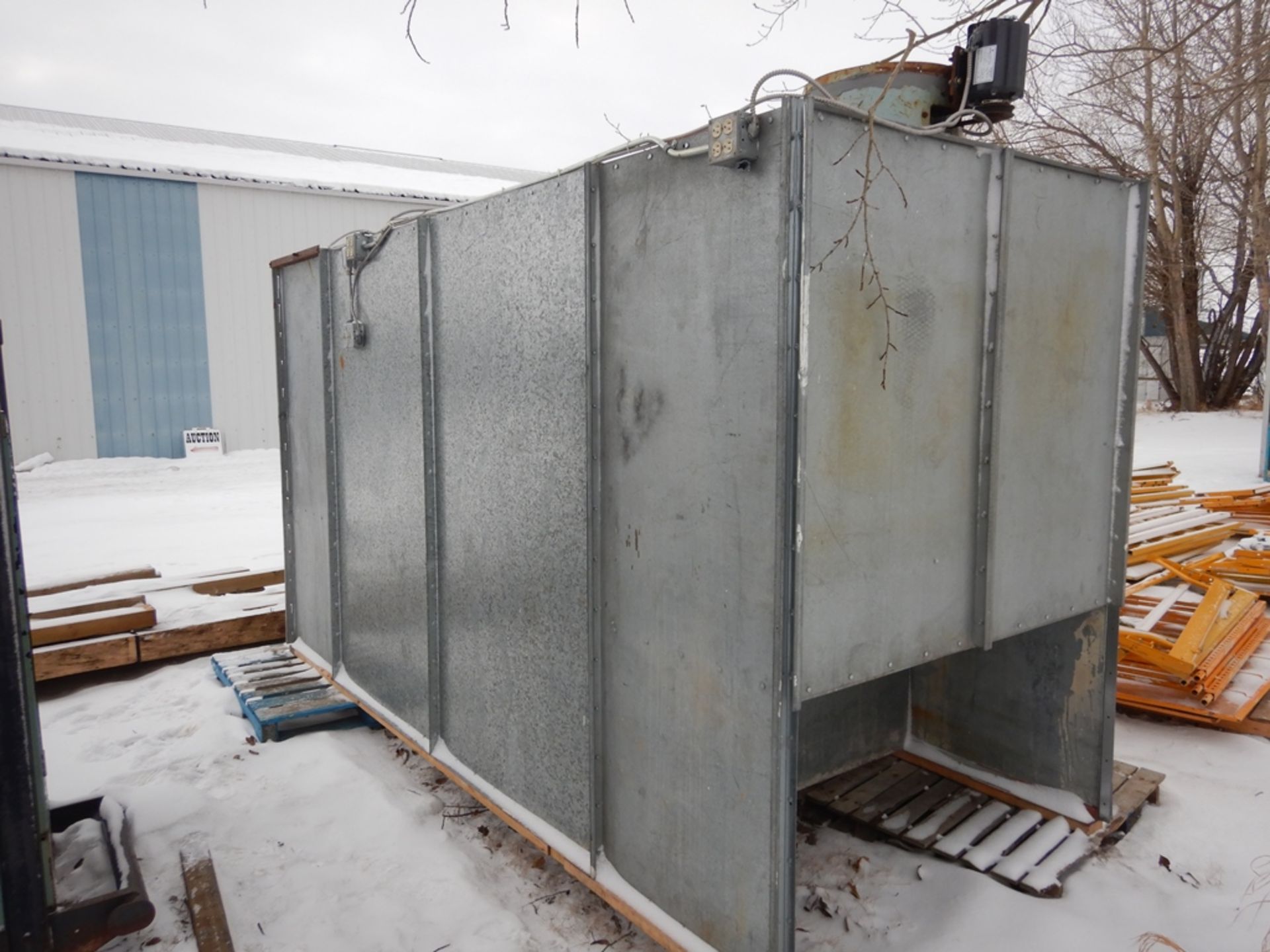 GALVANIZED INDUSTRIAL SPRAY BOOTH, 60"WX12.5'lX 82"H - Image 2 of 2