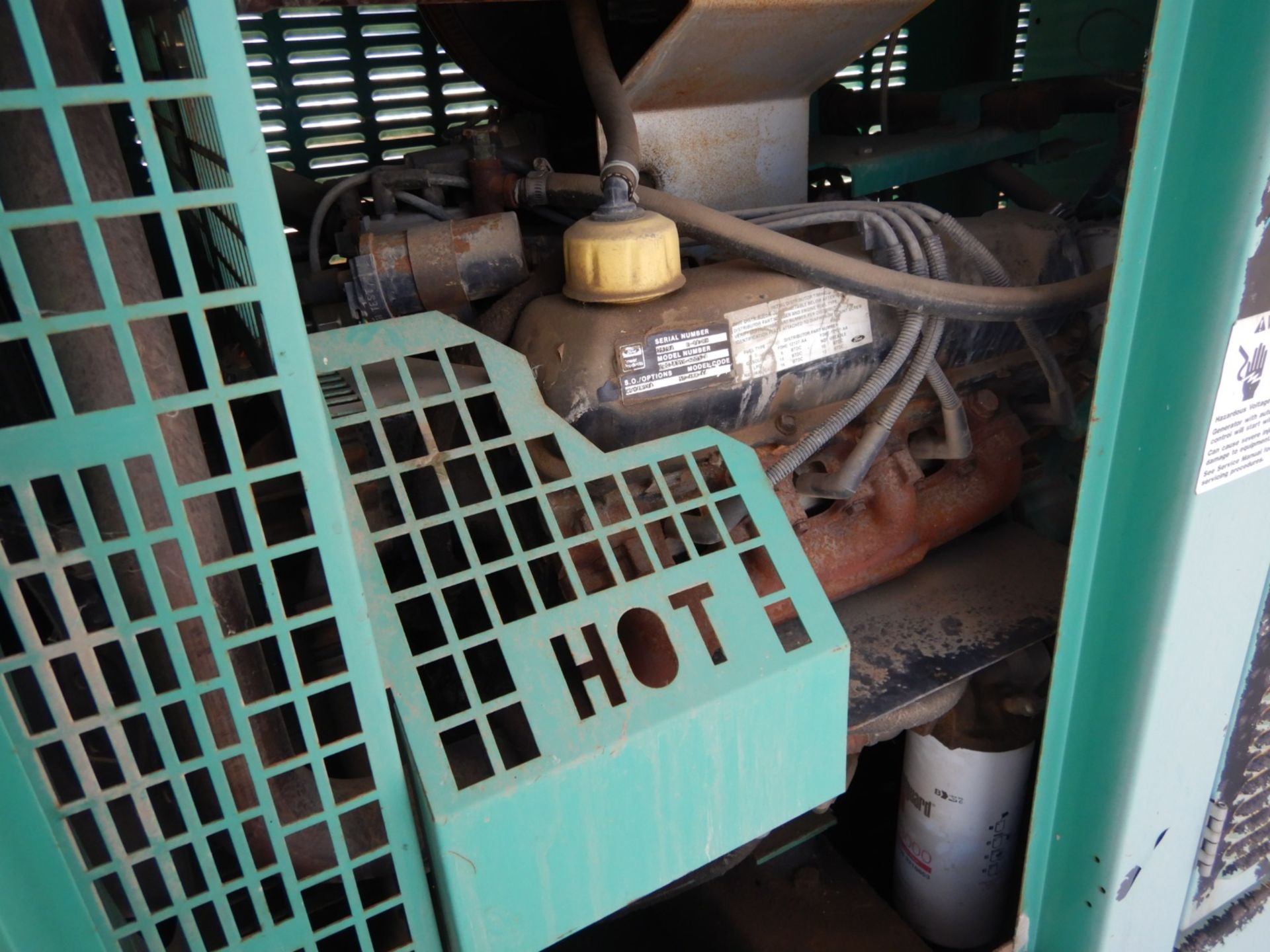 ONAN SKIDDED STAND BY POWER ENGINE W/FORD Ng ENGINE, MODEL 80GGHC, 80 KVA, 1/3 PHASE, - Image 3 of 6