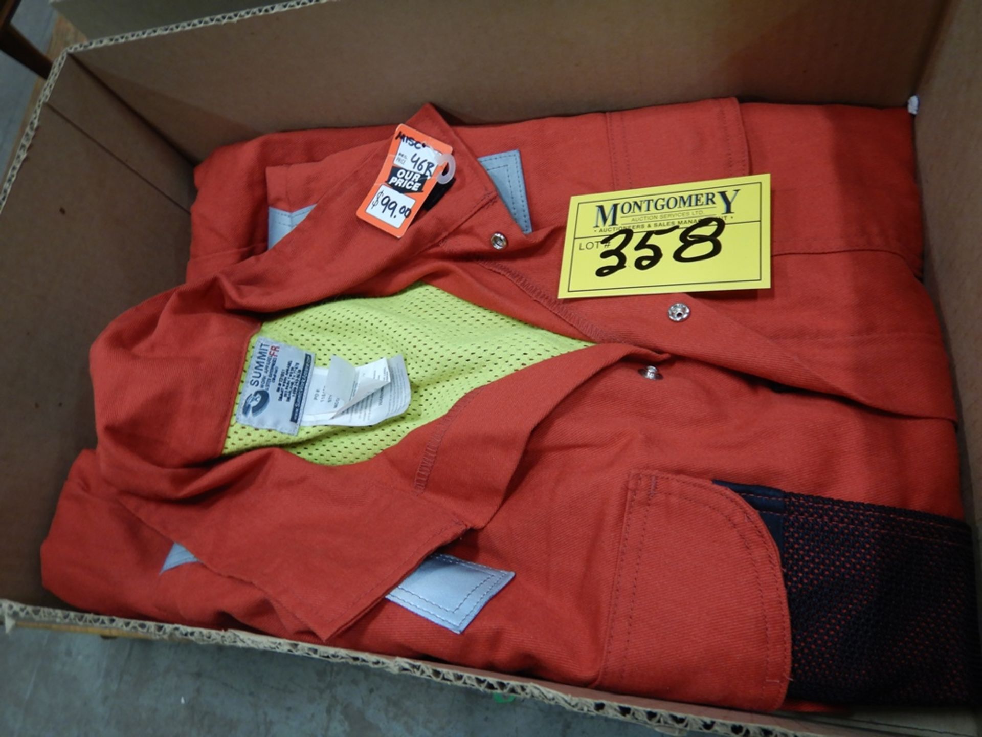 PR OF SUMMITT FR SAFETY COVERALLS, RED, SIZE 46