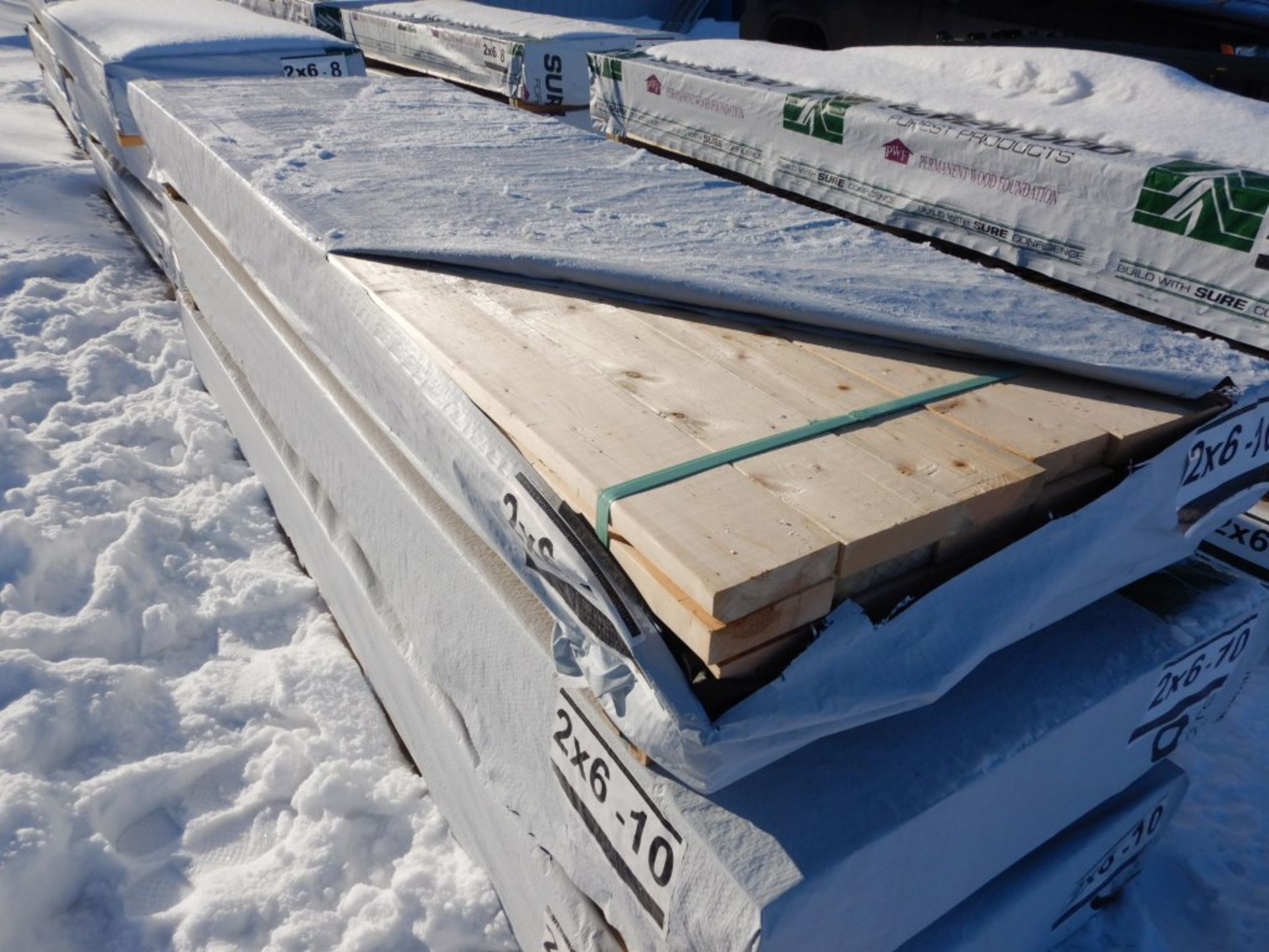 2X6X10' PLANED LUMBER, GRADE 2 OR BETTER, 42 PIECES